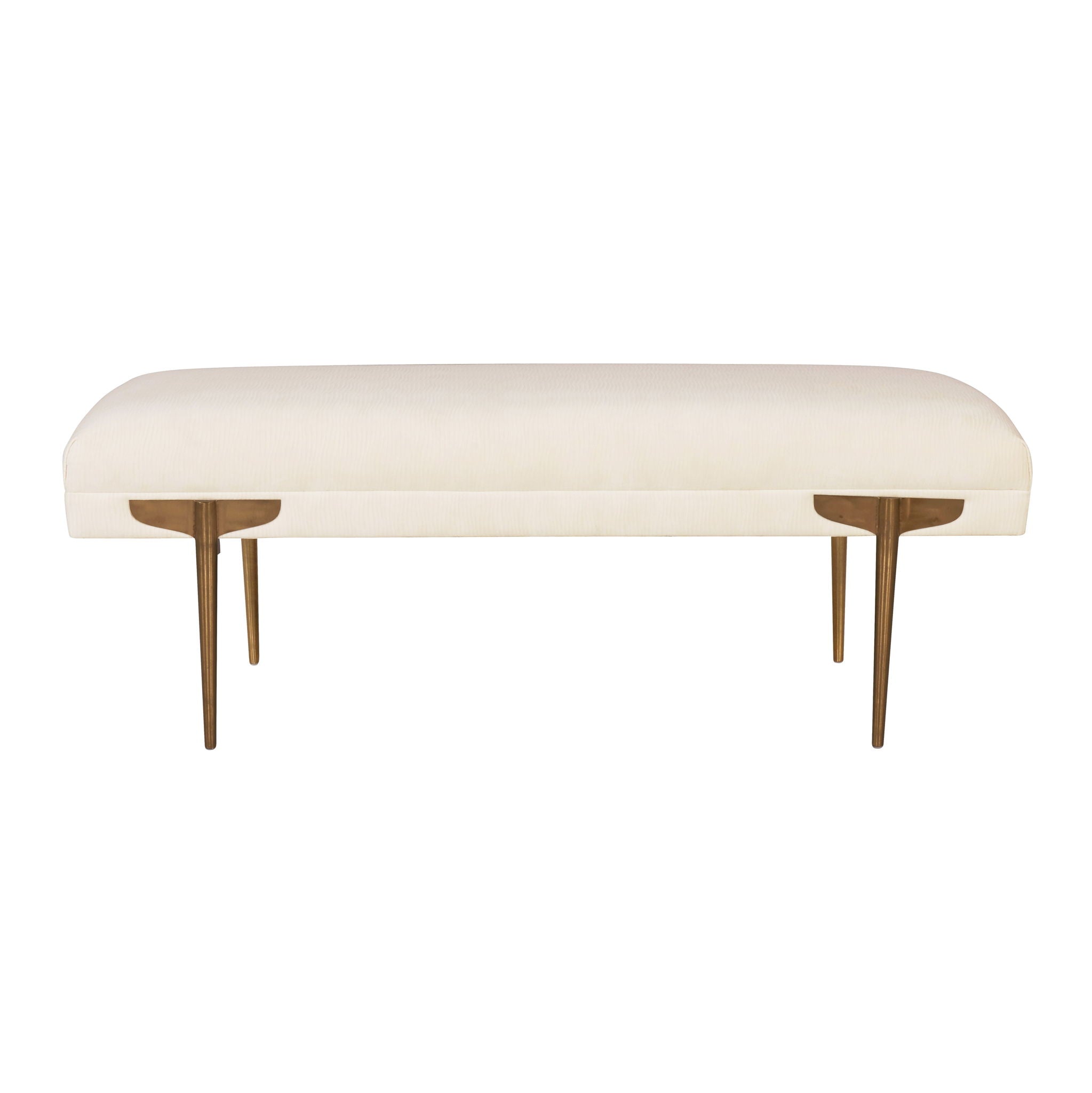 Brno - Waived Velvet Bench
