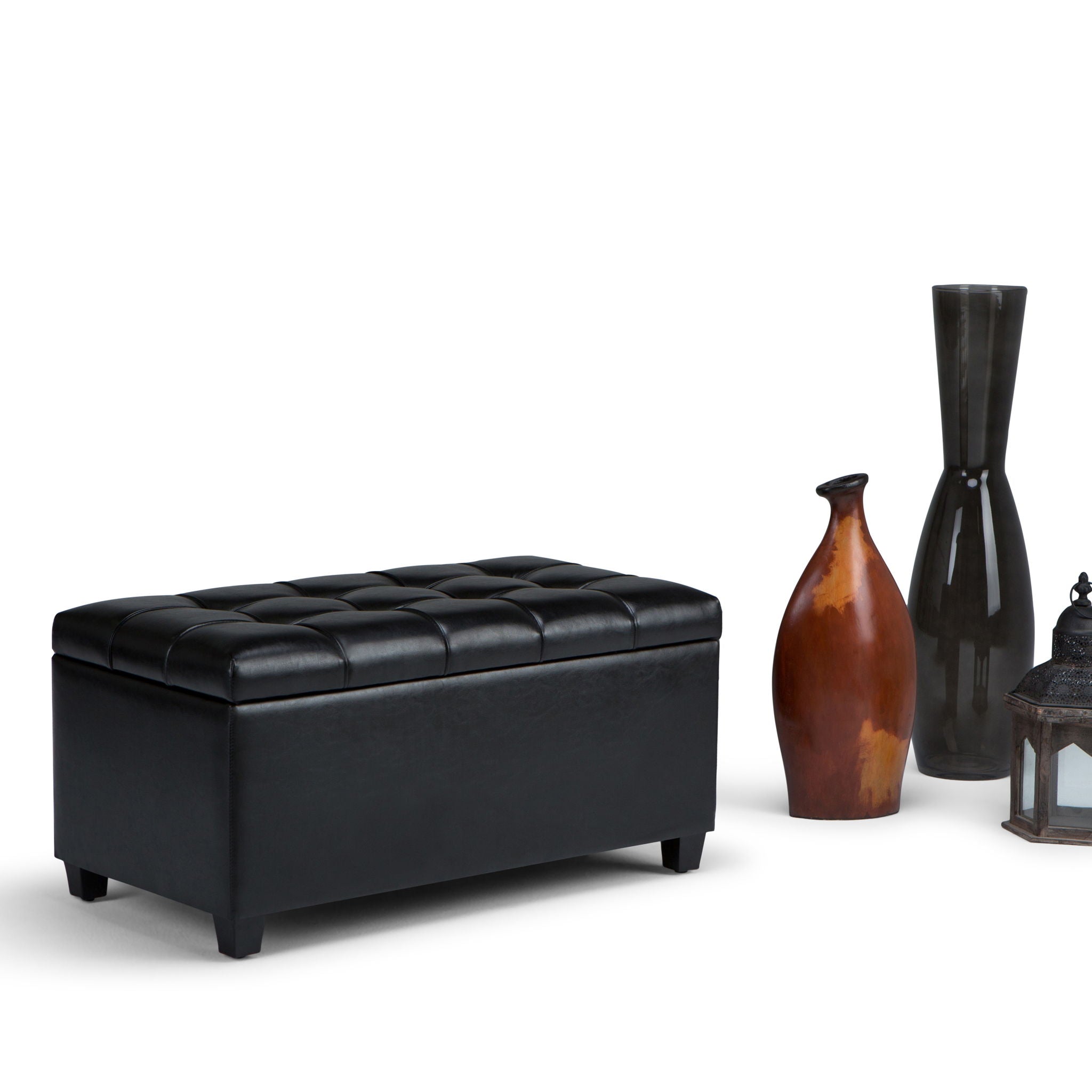 Sienna - Upholstered Storage Ottoman Bench - Best Buy Furniture