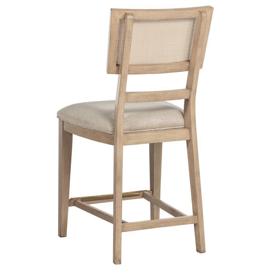 Kailani - Radio Weave Cane Counter Dining Side Chair (Set of 2) - Beige Oak - Best Buy Furniture