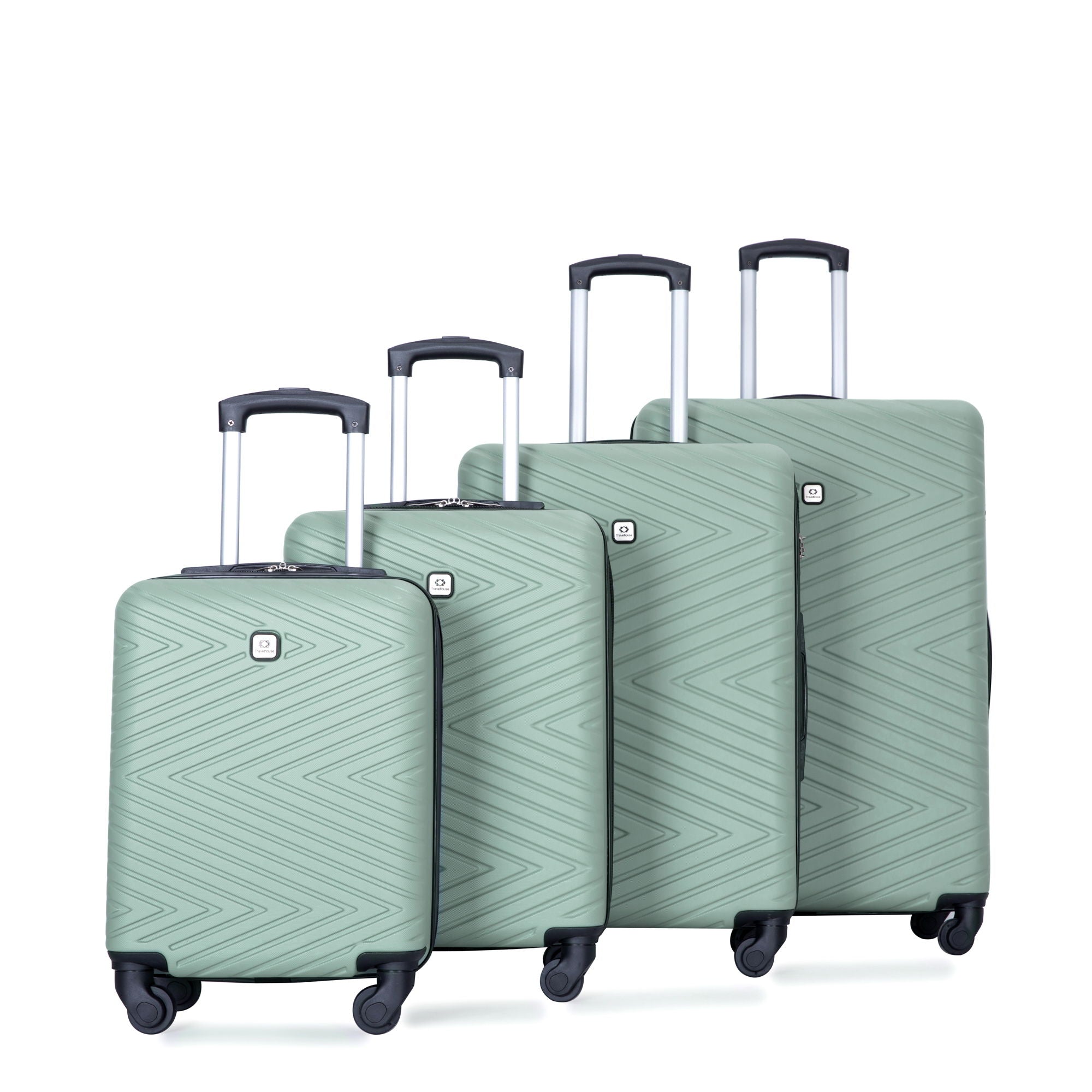 Luggage 4 Piece Lightweight Suitcase With Rotating Wheels With Tsa Lock,