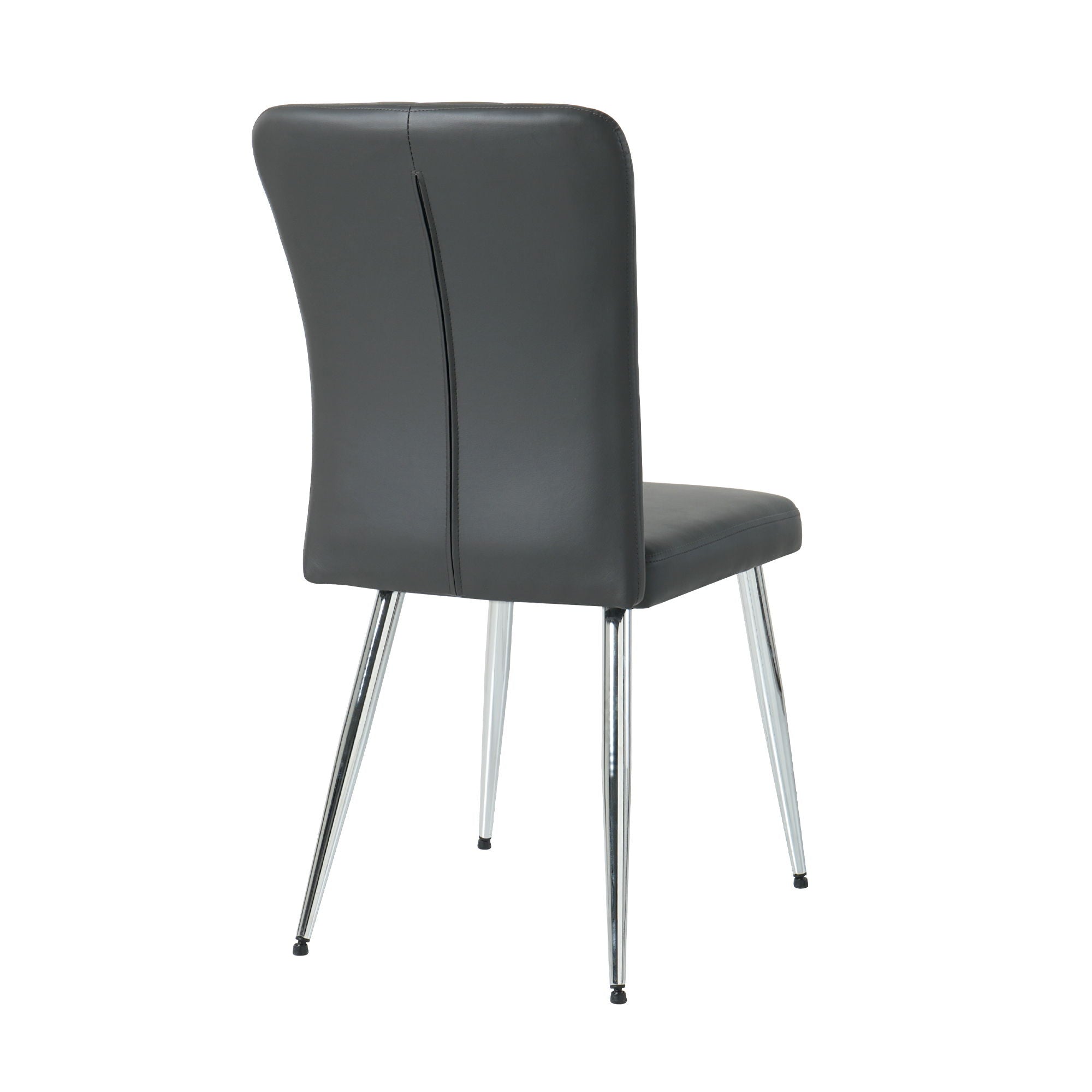 Modern Dining Chair With Electroplated Metal Legs (Set of 4)