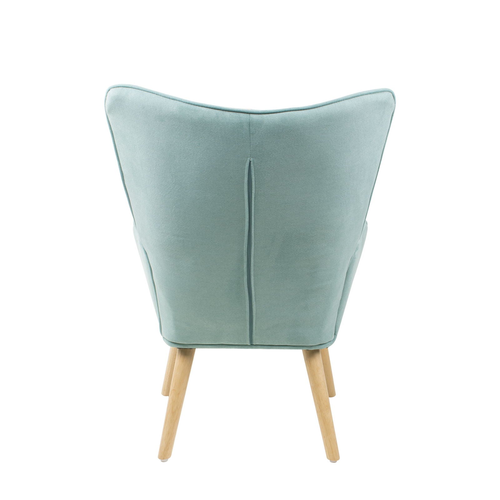 Accent Chair With Ottoman, Living Room Chair And Ottoman Set, Comfy Side Armchair For Bedroom, Creative Splicing Cloth Surface - Blue