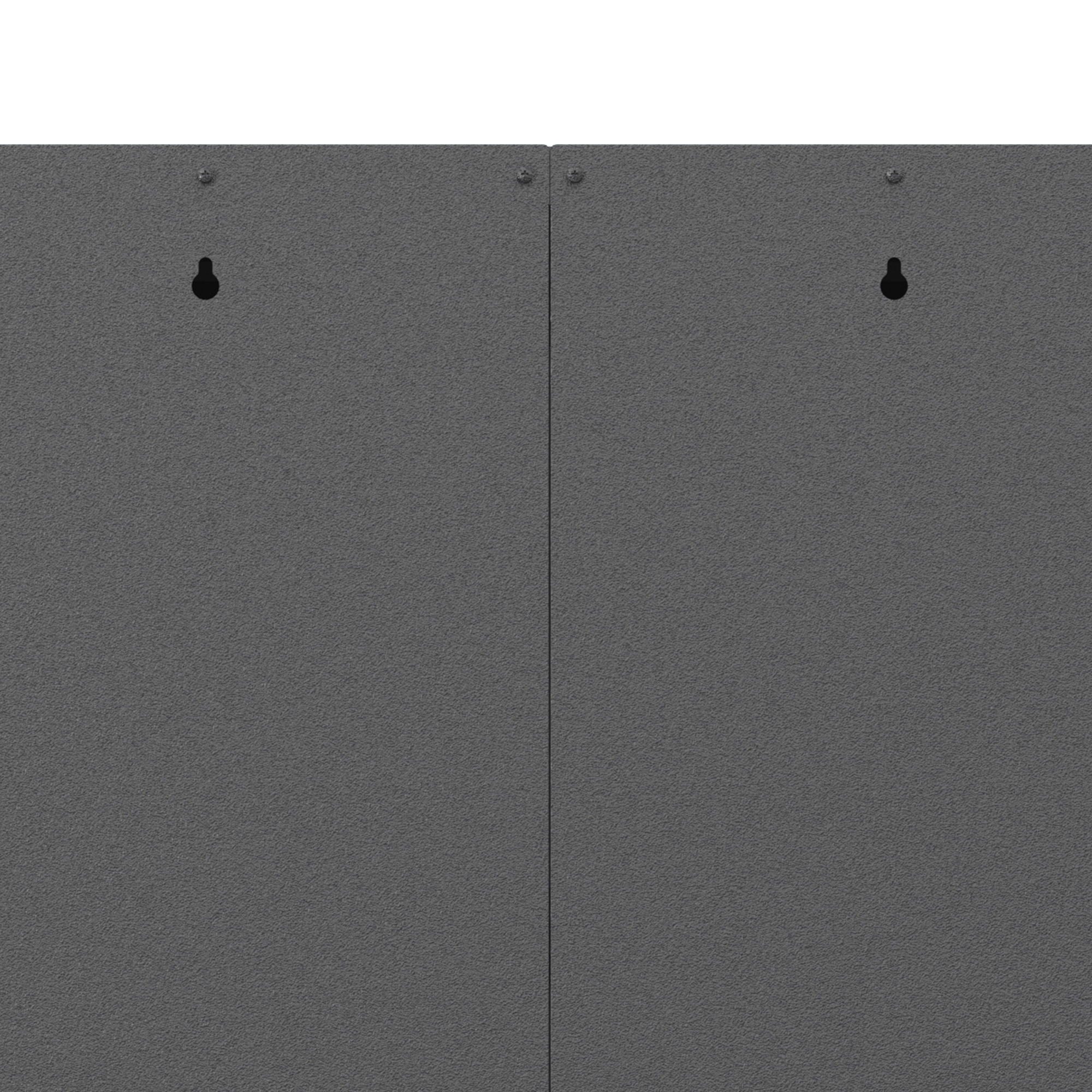 Metal Wall Mounted Tool Storage Cabinet With 2 Locking Doors, Adjustable Shelf, And Drawer