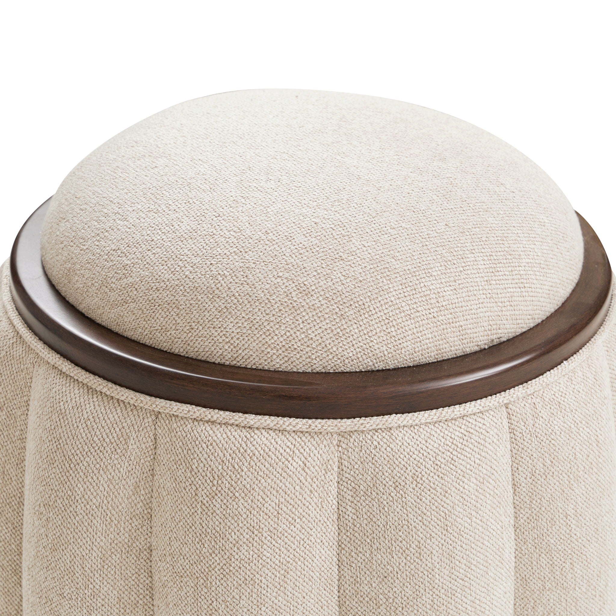 Camellia Field - Round Bench - Beige