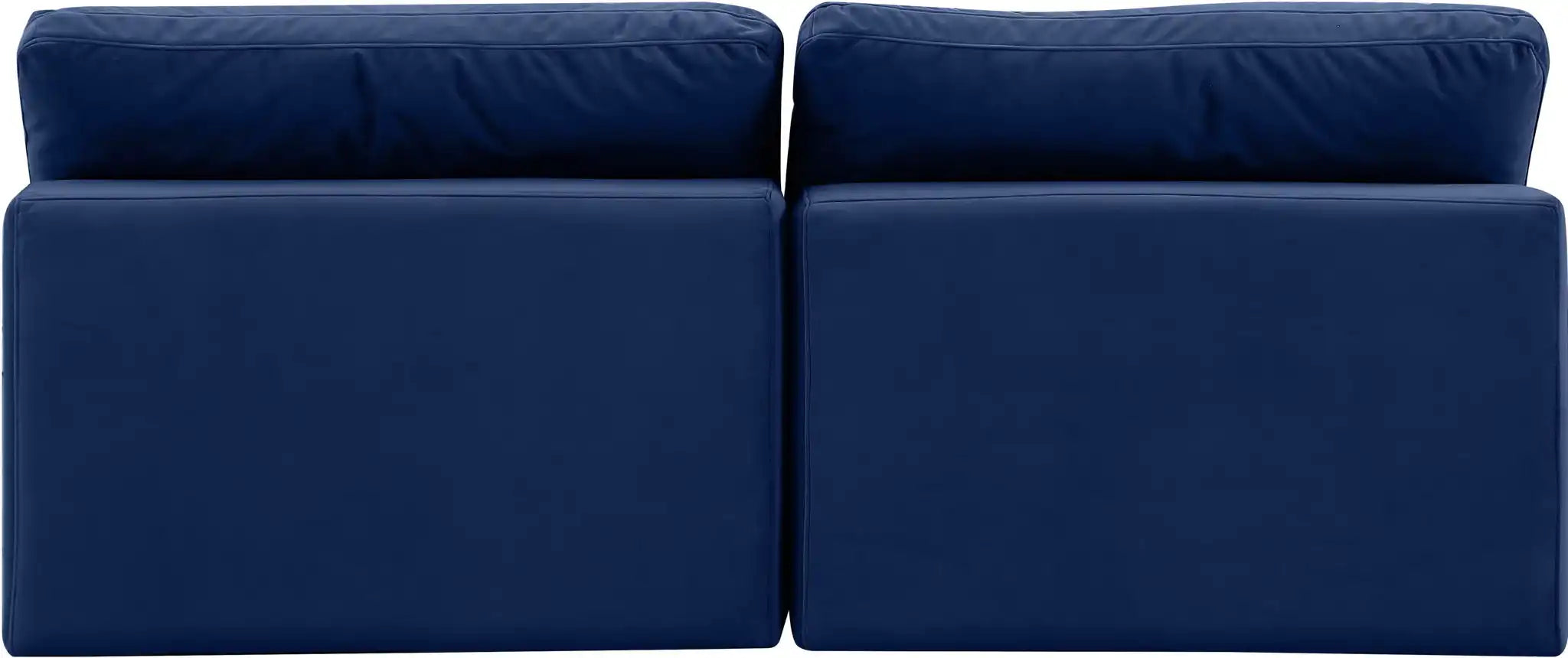 Comfy - Velvet Modular Armless Sofa 2 Seats
