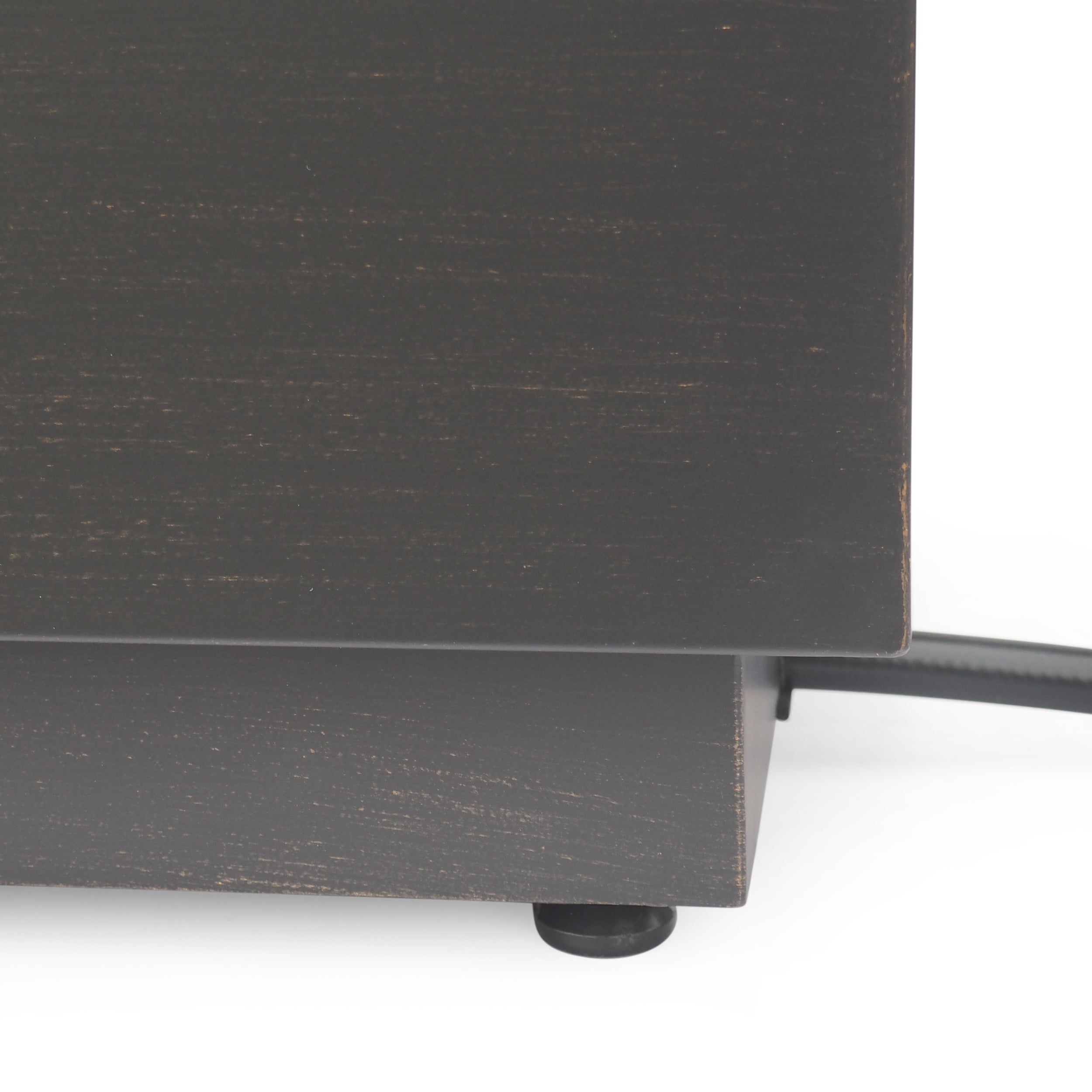 Wellington Stylish 40" Square Fire Pit in Brown and Gold Iron