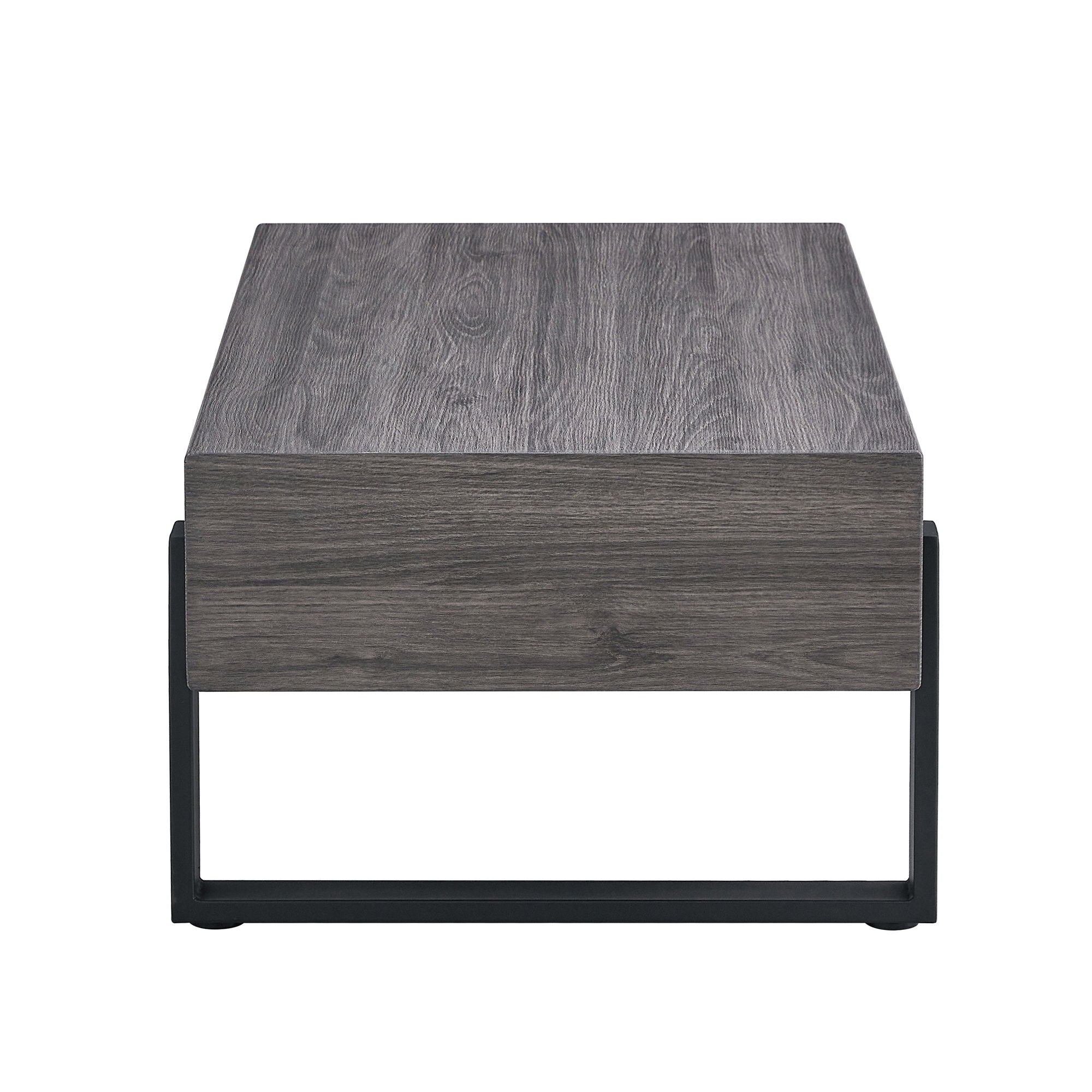 Rustic Coffee Table With Metal Legs