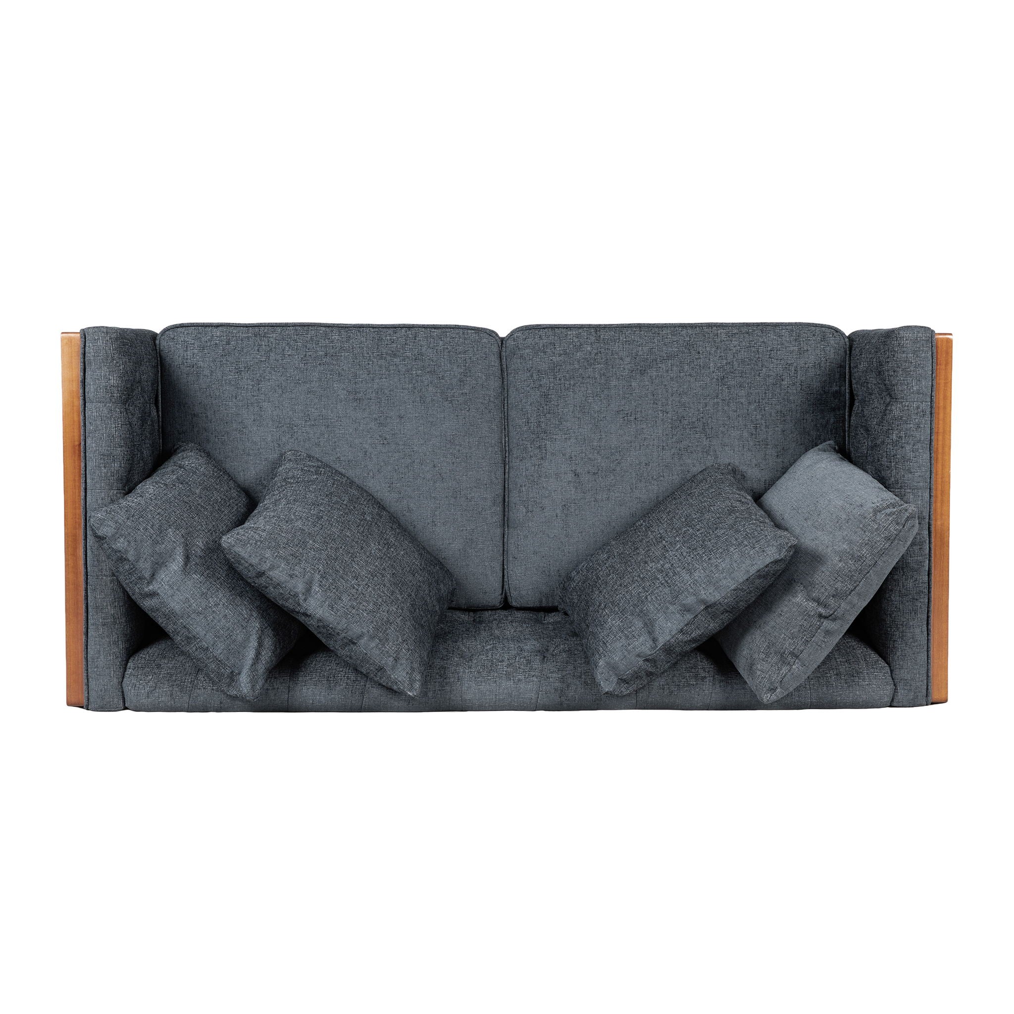 Retro Modern Loveseat With Button Tufted Upholstery
