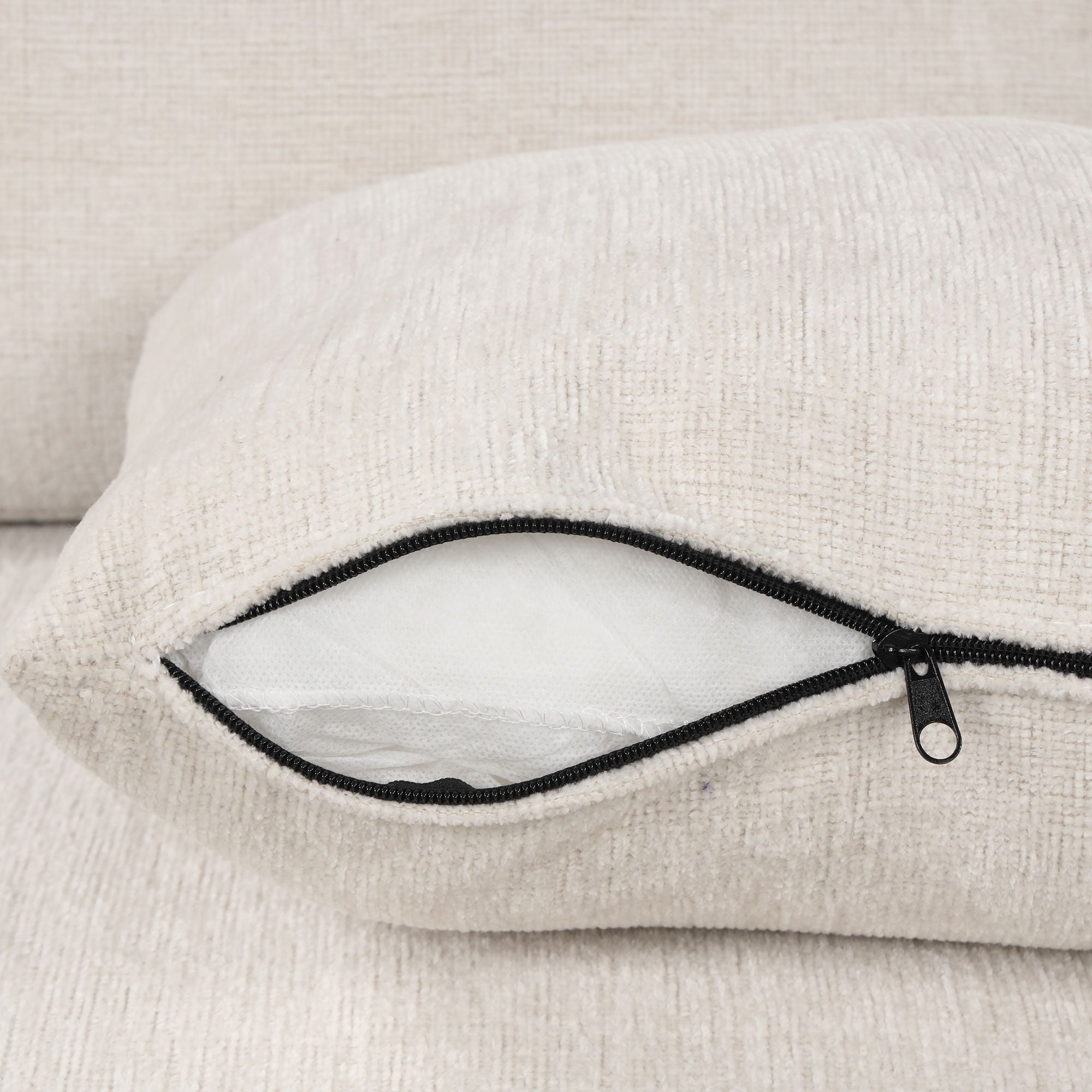 Modern U-Shaped Sectional Sofa Convertible Pull-Out Sofa Bed With USB Ports And Cup Holders