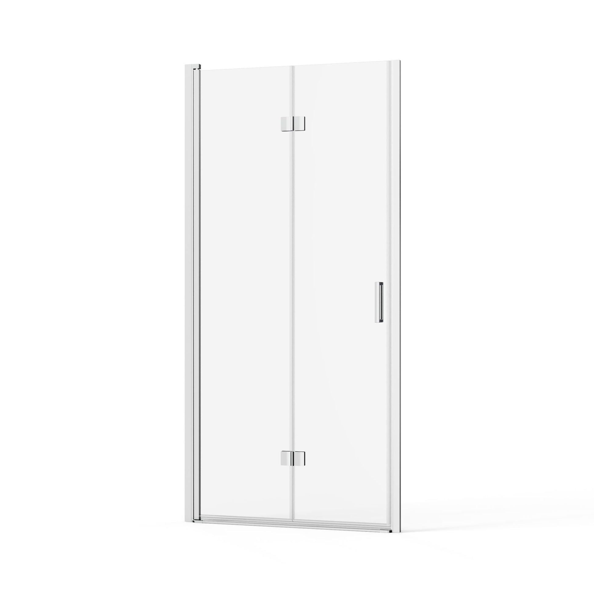 Frameless Bi Fold Shower Doors 30" W X 72" H - Chrome - Best Buy Furniture