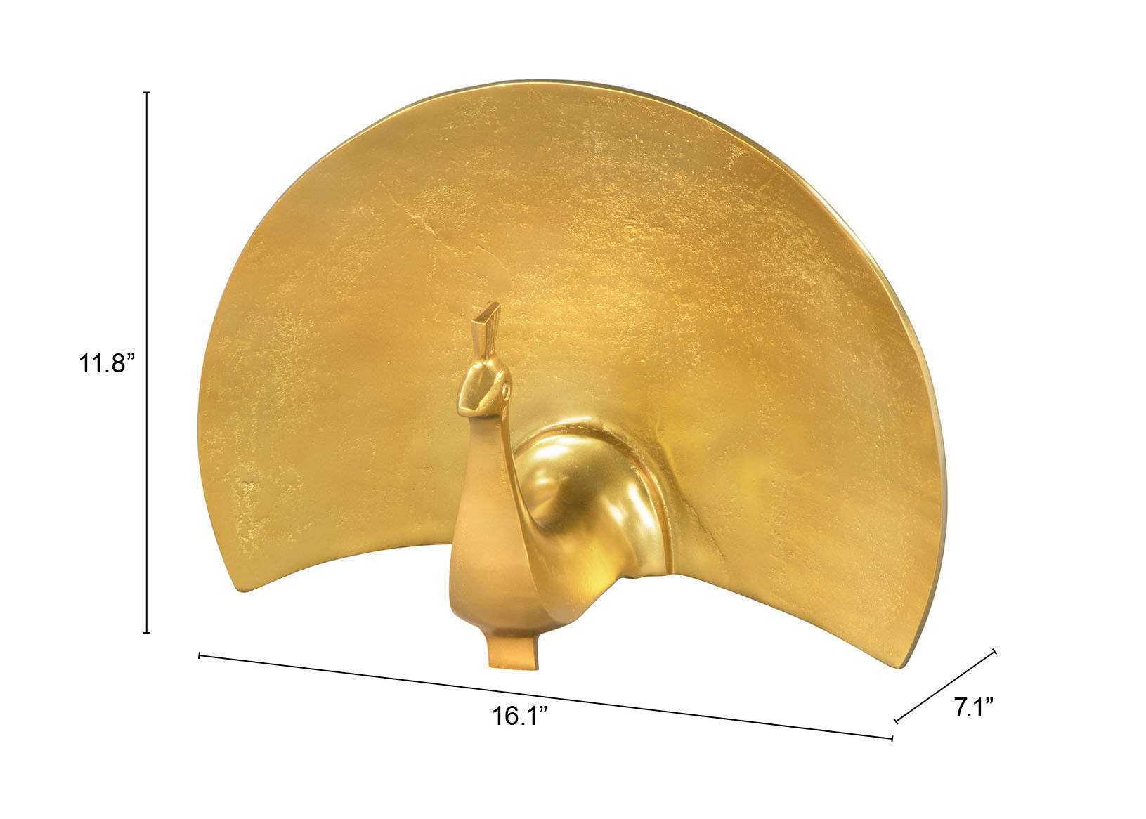 Fan - Table Art - Gold