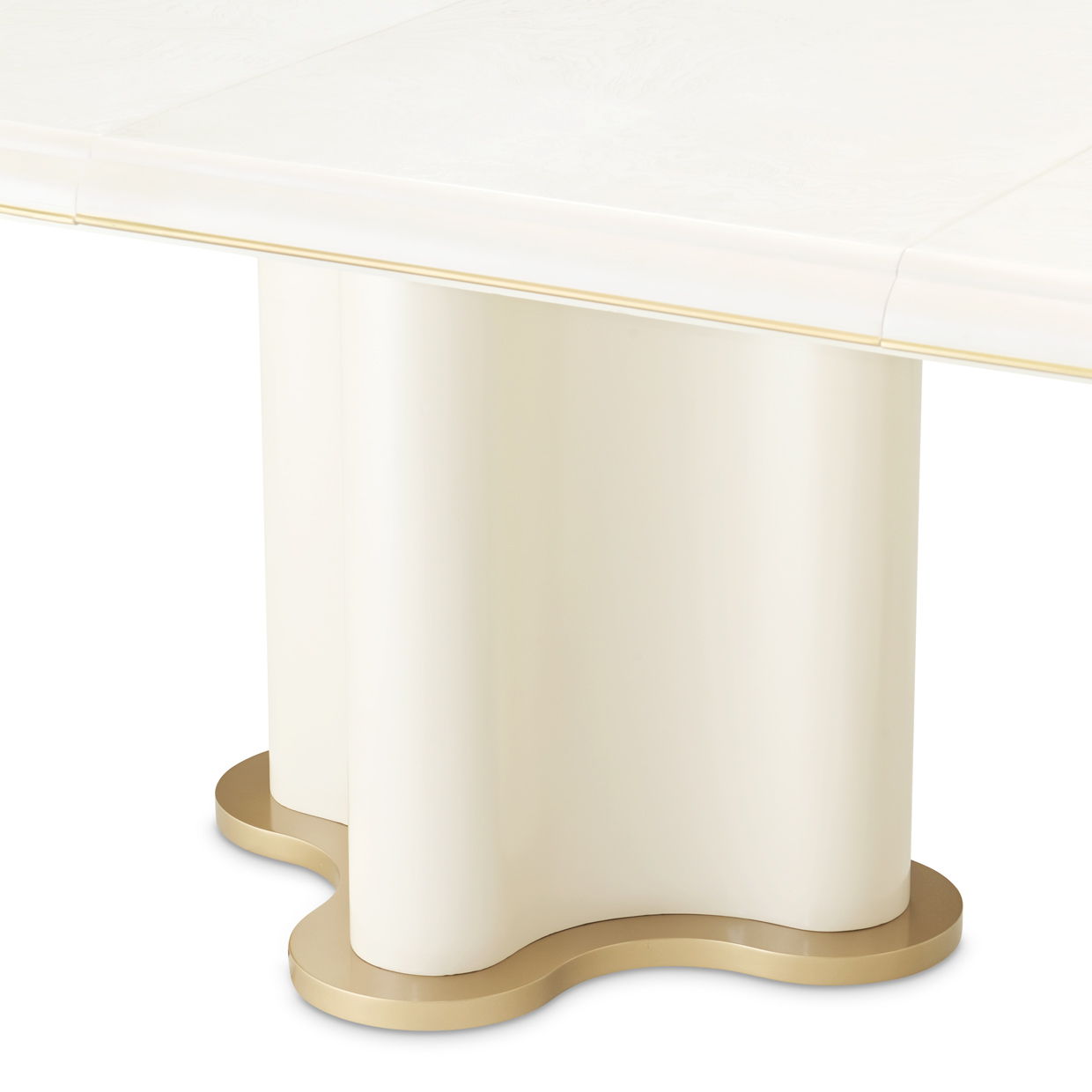La Terrazza - Double Pedestal Dining Table - Creamy Pearl - Best Buy Furniture