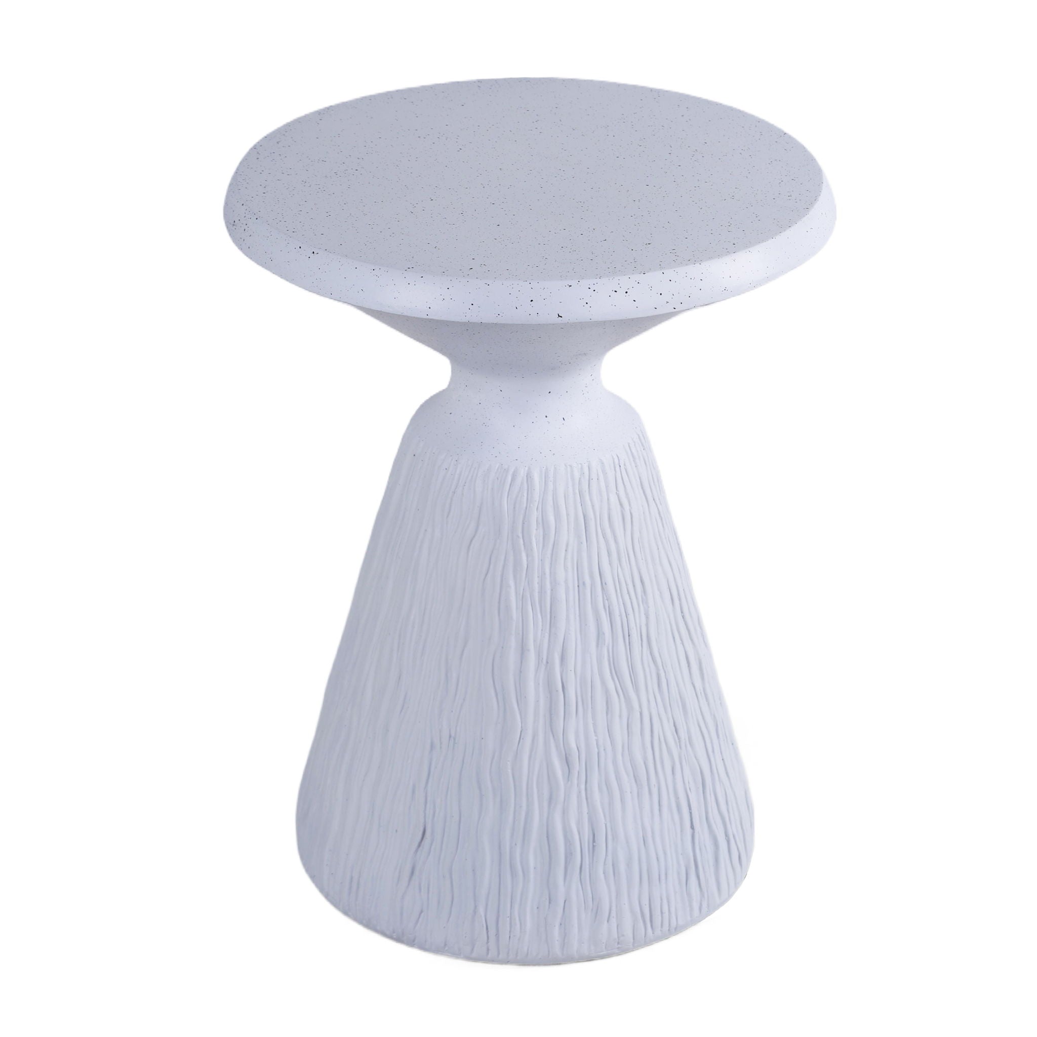 Outdoor End Table, Round Garden Stool - Aqua Gray