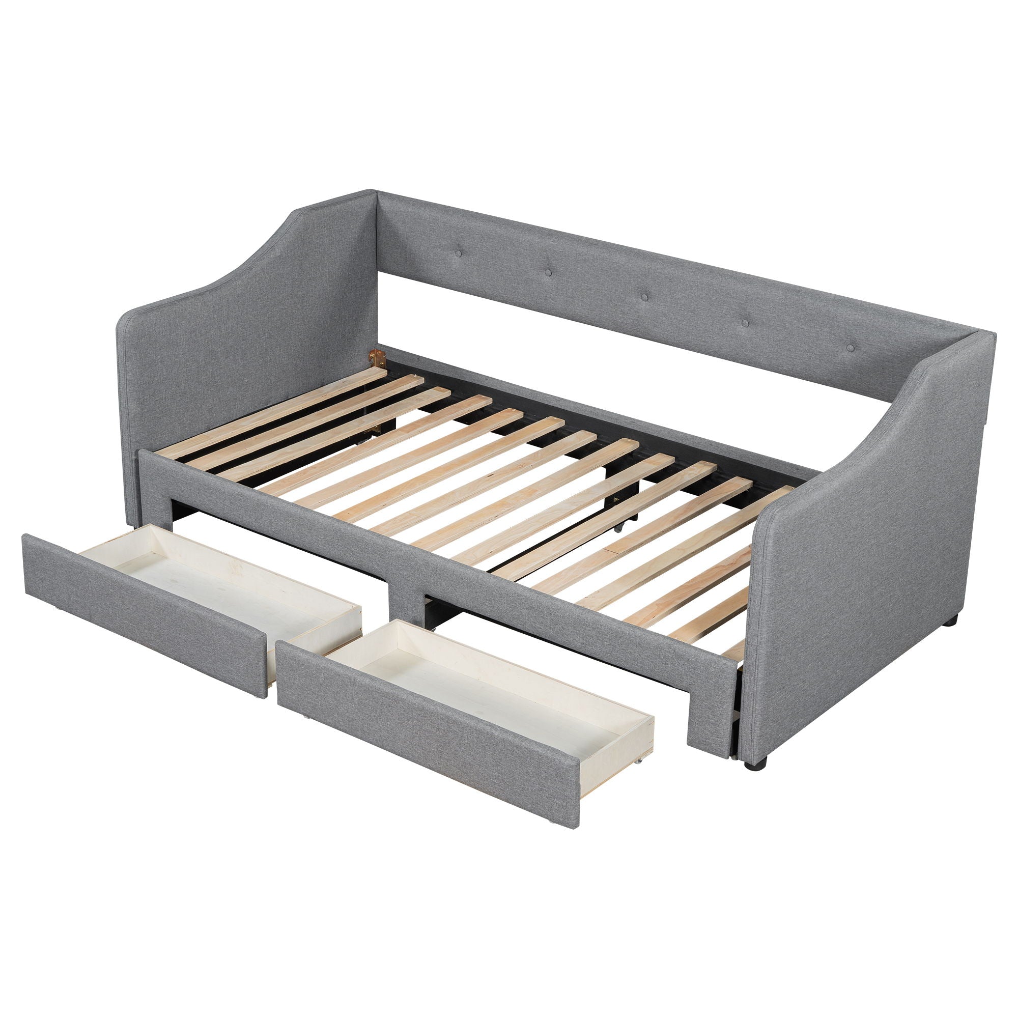 Upholstered Daybed With 2 Drawers