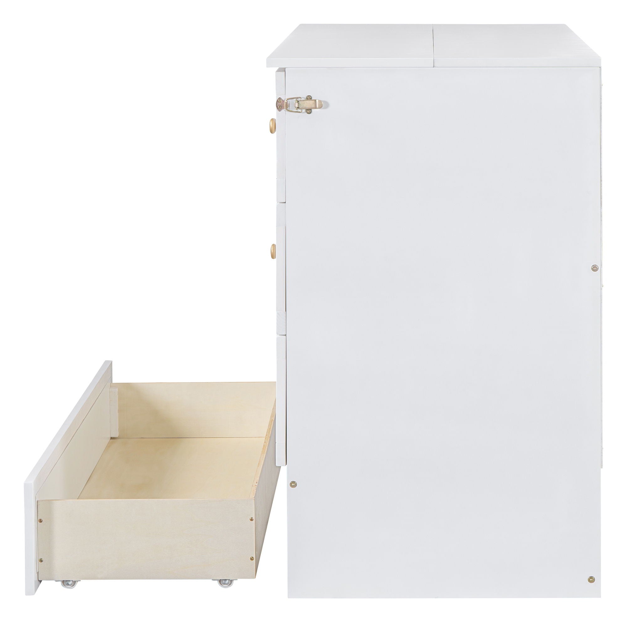 Murphy Bed With Large Drawers, Space Saving Design