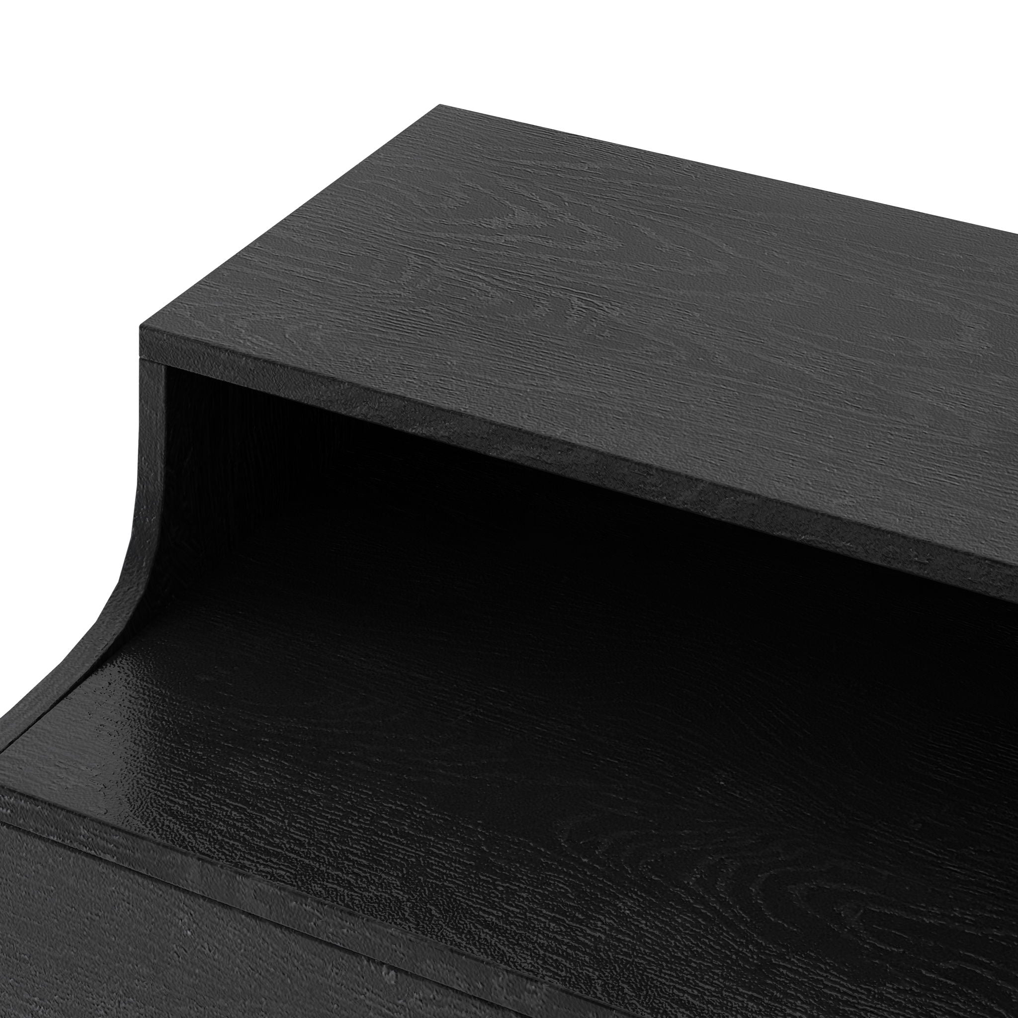 Starla - Wooden Nightstand - Black