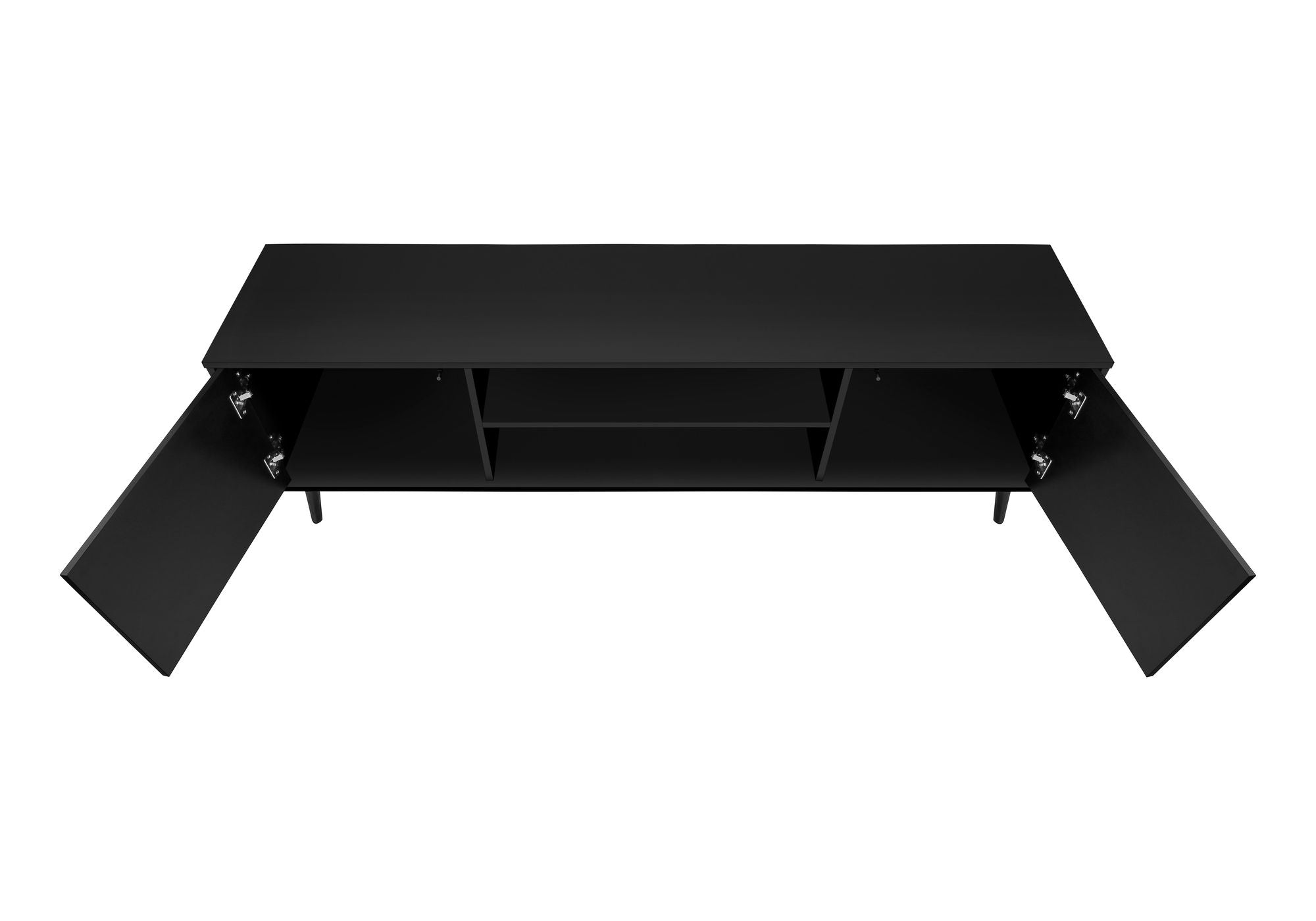 TV Stand, Console, Media Entertainment Center, Storage Cabinet, Modern Design - Black - Best Buy Furniture