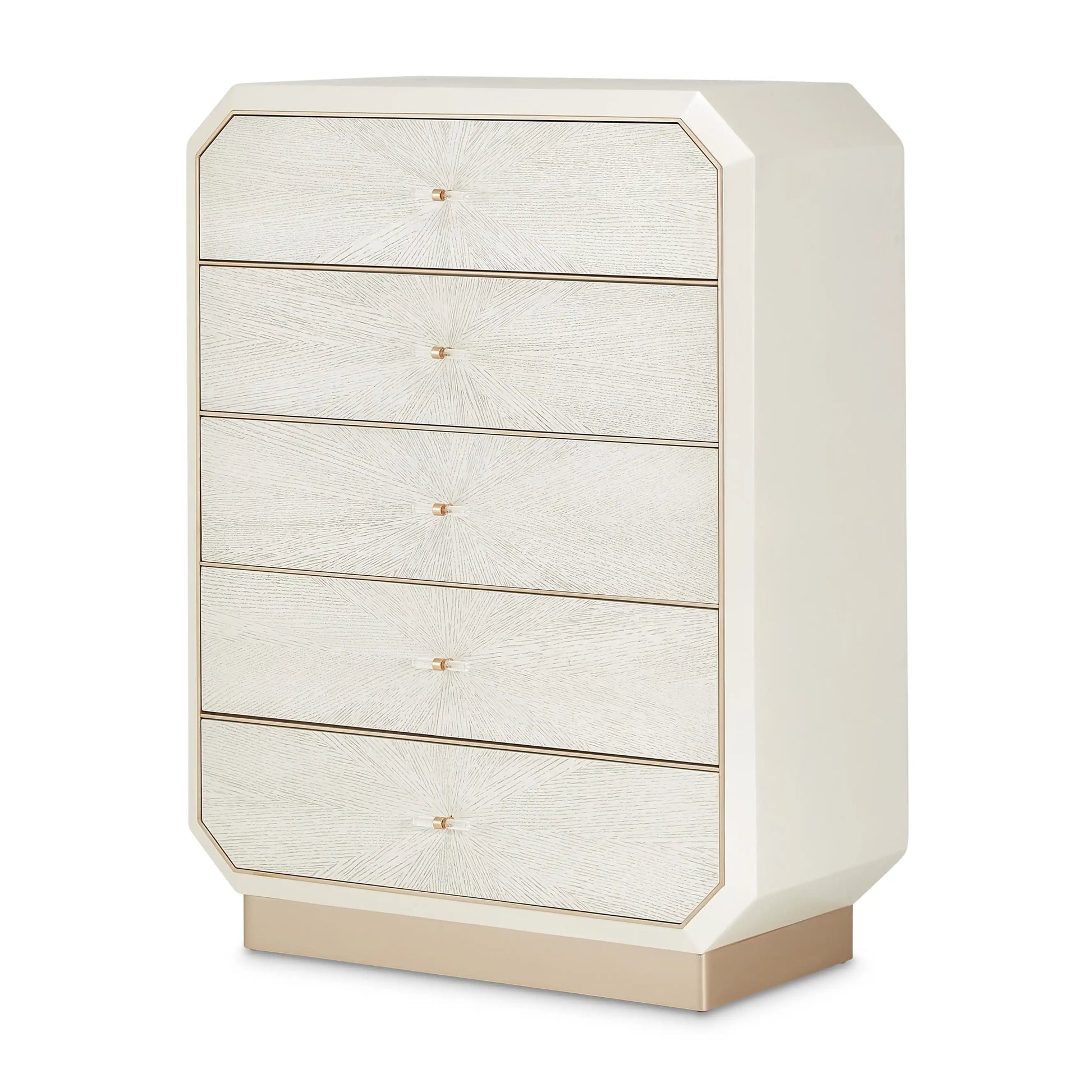 La Rachelle - 5-Drawer Chest - Champagne - Best Buy Furniture