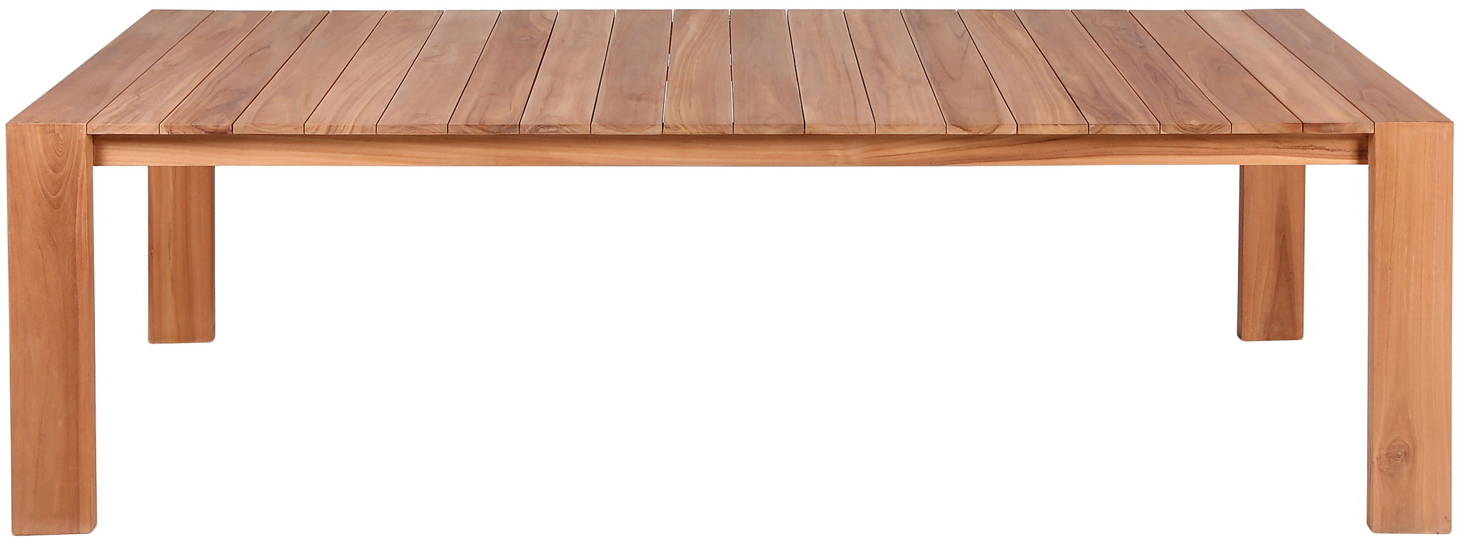 Tulum - Teak Outdoor Patio Dining Table - Natural