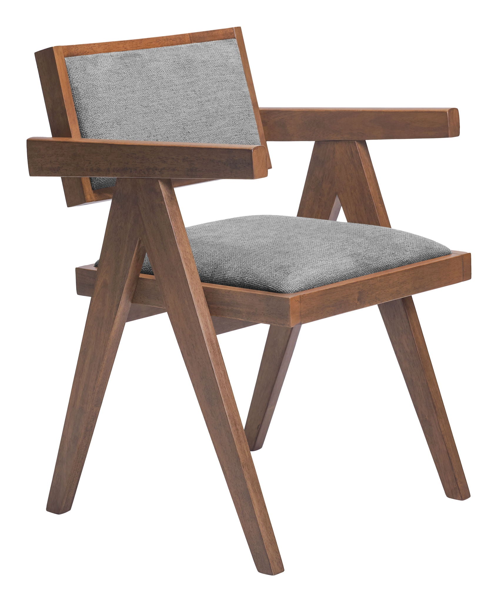 Delhi - Dining Chair (Set of 2) - Gray & Walnut