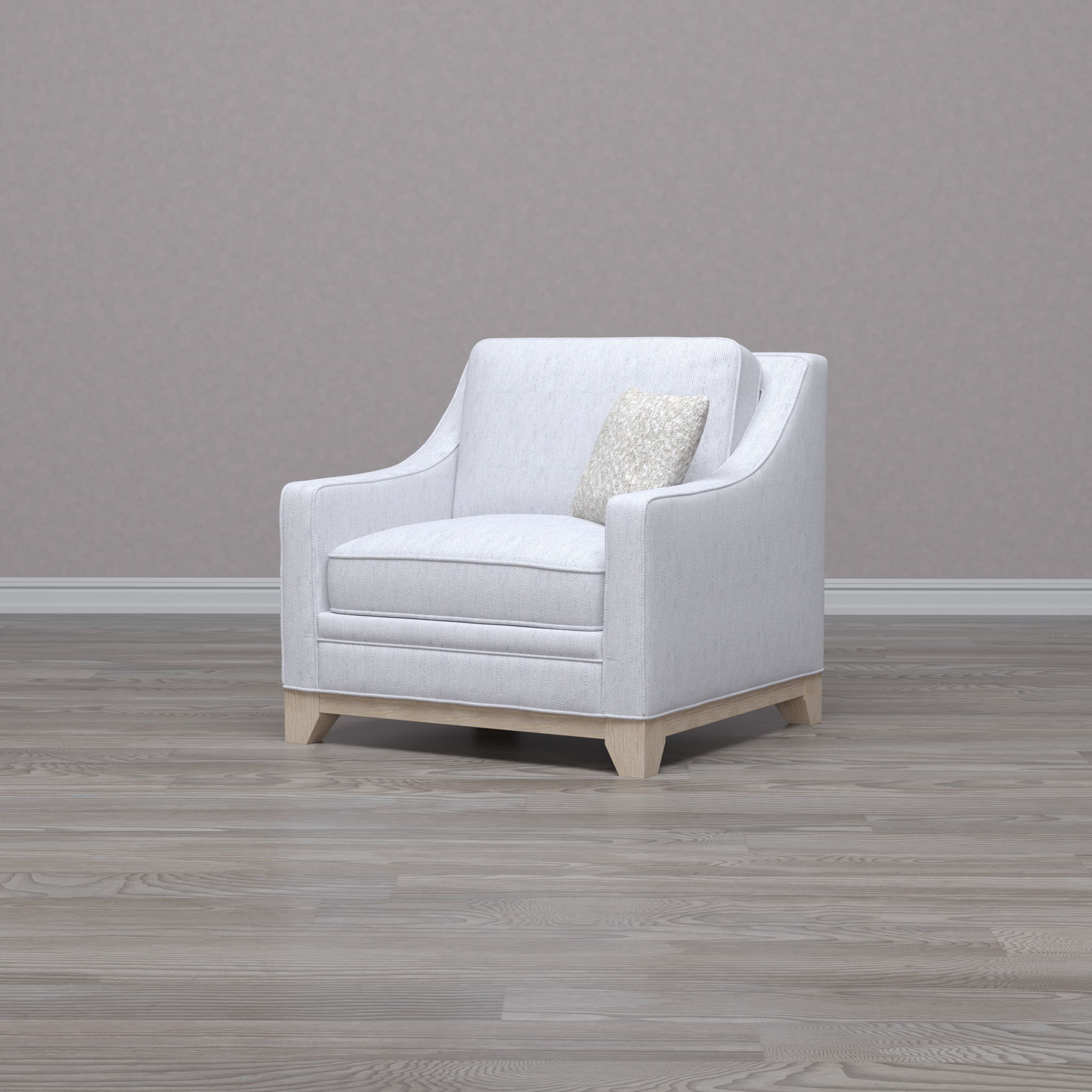 Lounge Chair With Casual Accent - Gray