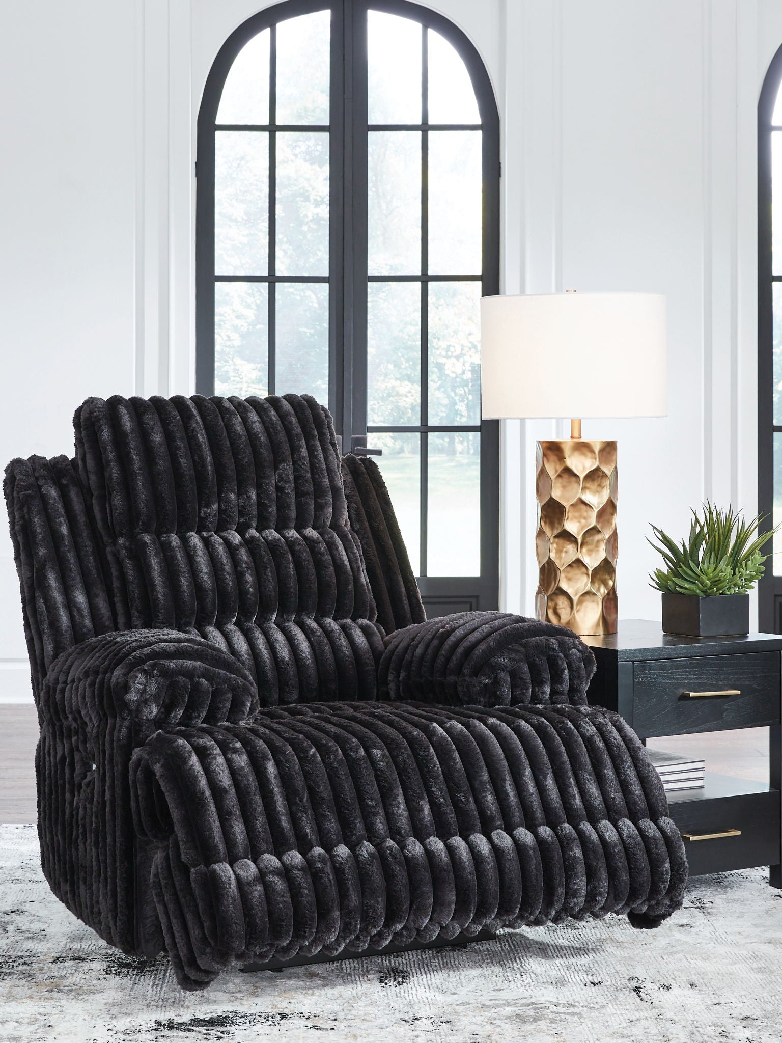 Rhine Falls - Zero Wall Recliner - Onyx - Best Buy Furniture