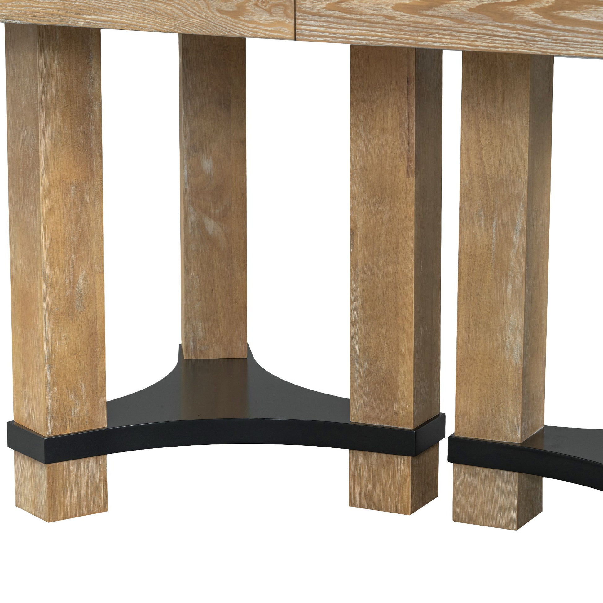 Topmax - 7 Piece Rustic Extendable Dining Table Set With Removable Leaf, 2 Arm Chairs And 4 Armless Chairs - Best Buy Furniture