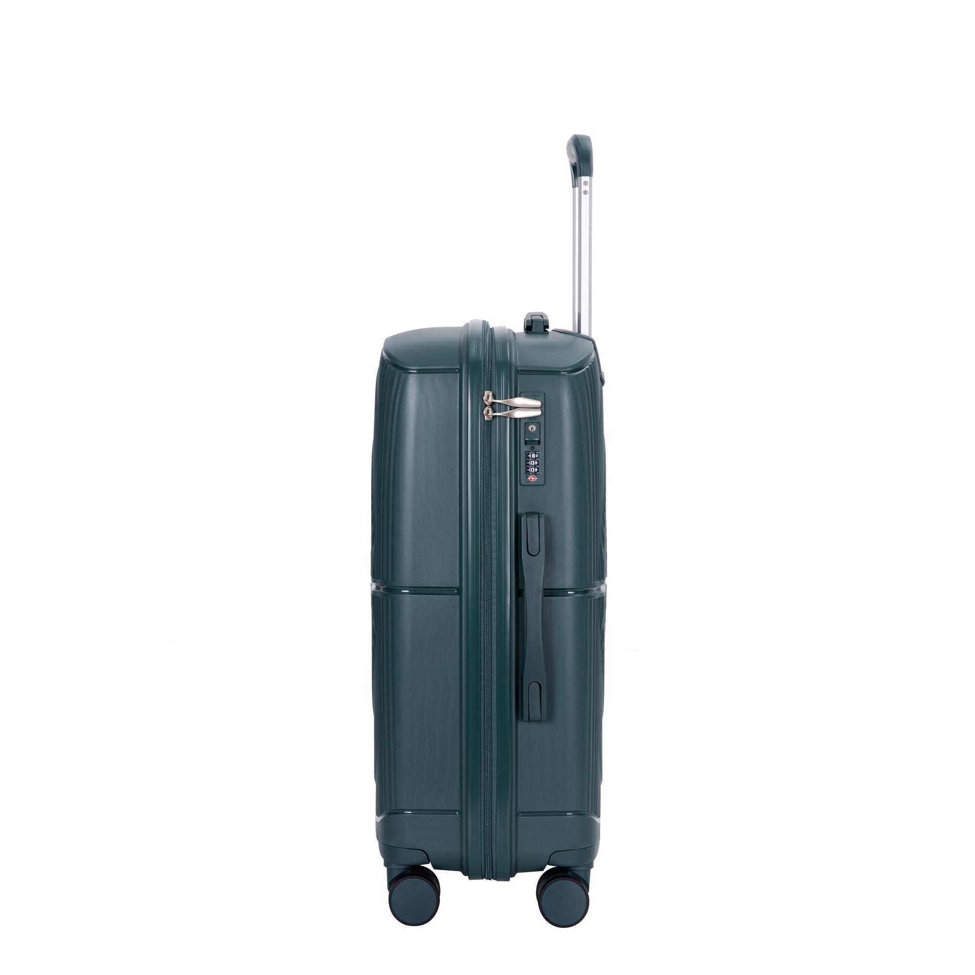 3 Piece Set Expandable Hardshell Suitcase Double Spinner Wheels