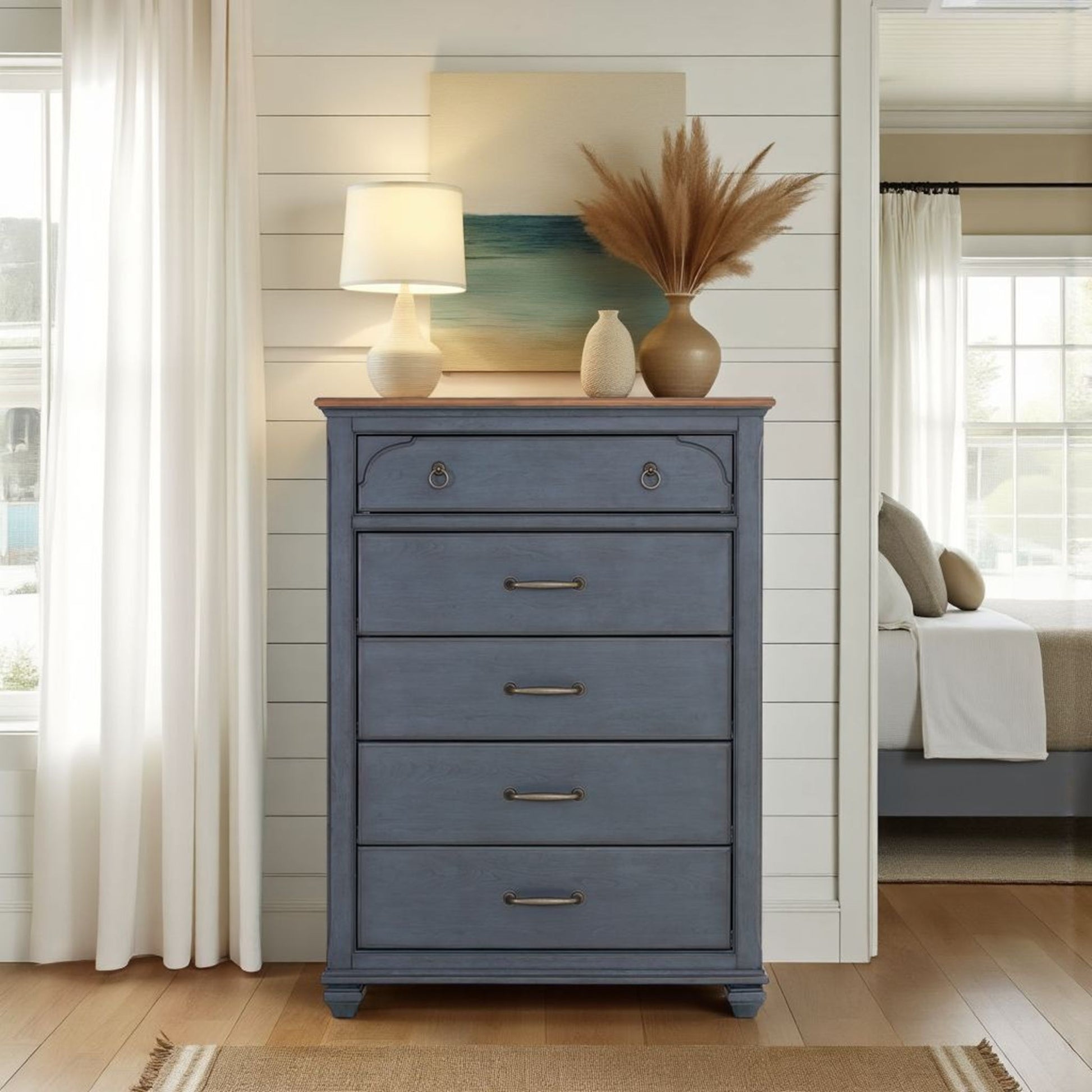 Americana - Chest - Blue - Best Buy Furniture