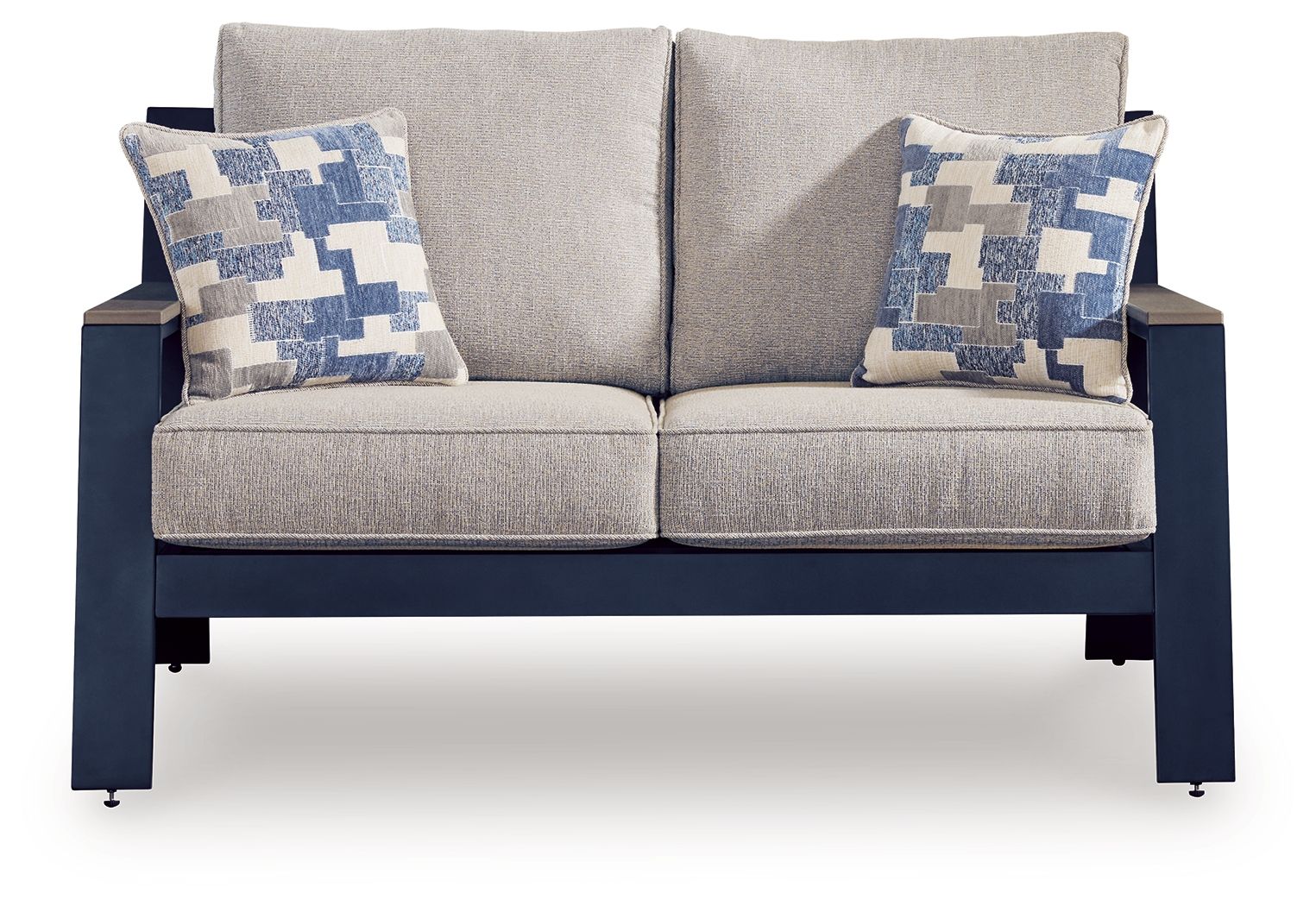 East Beach - Loveseat With Cushion - Blue