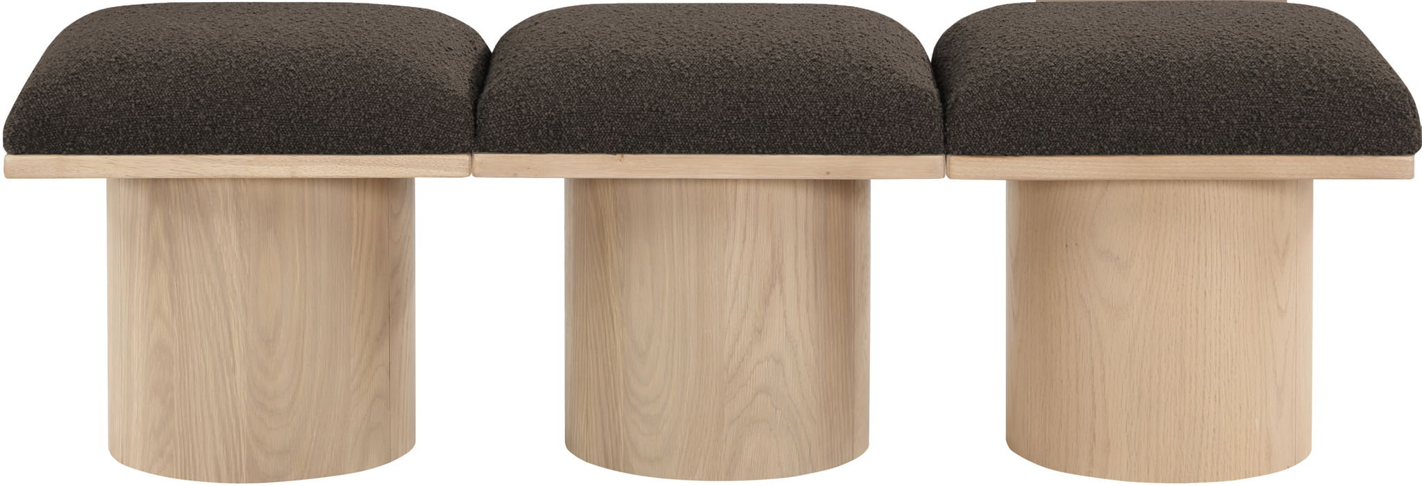 Pavilion - 3 Piece Modular Bench With Natural Base