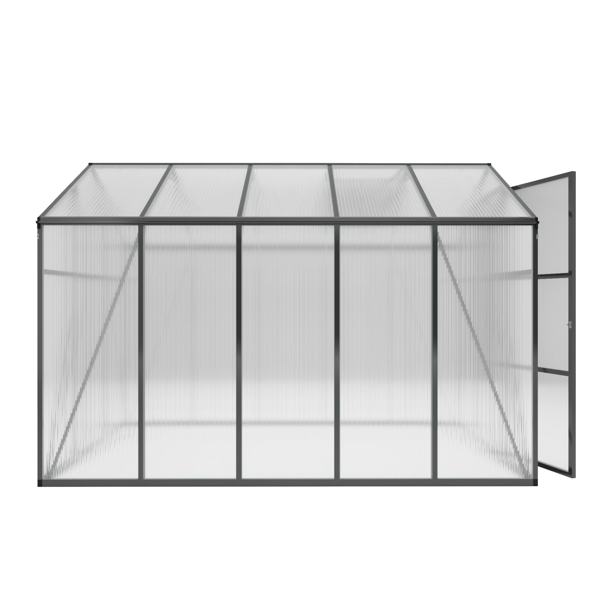Gain Height Windproof Greenhouse With Raised Base