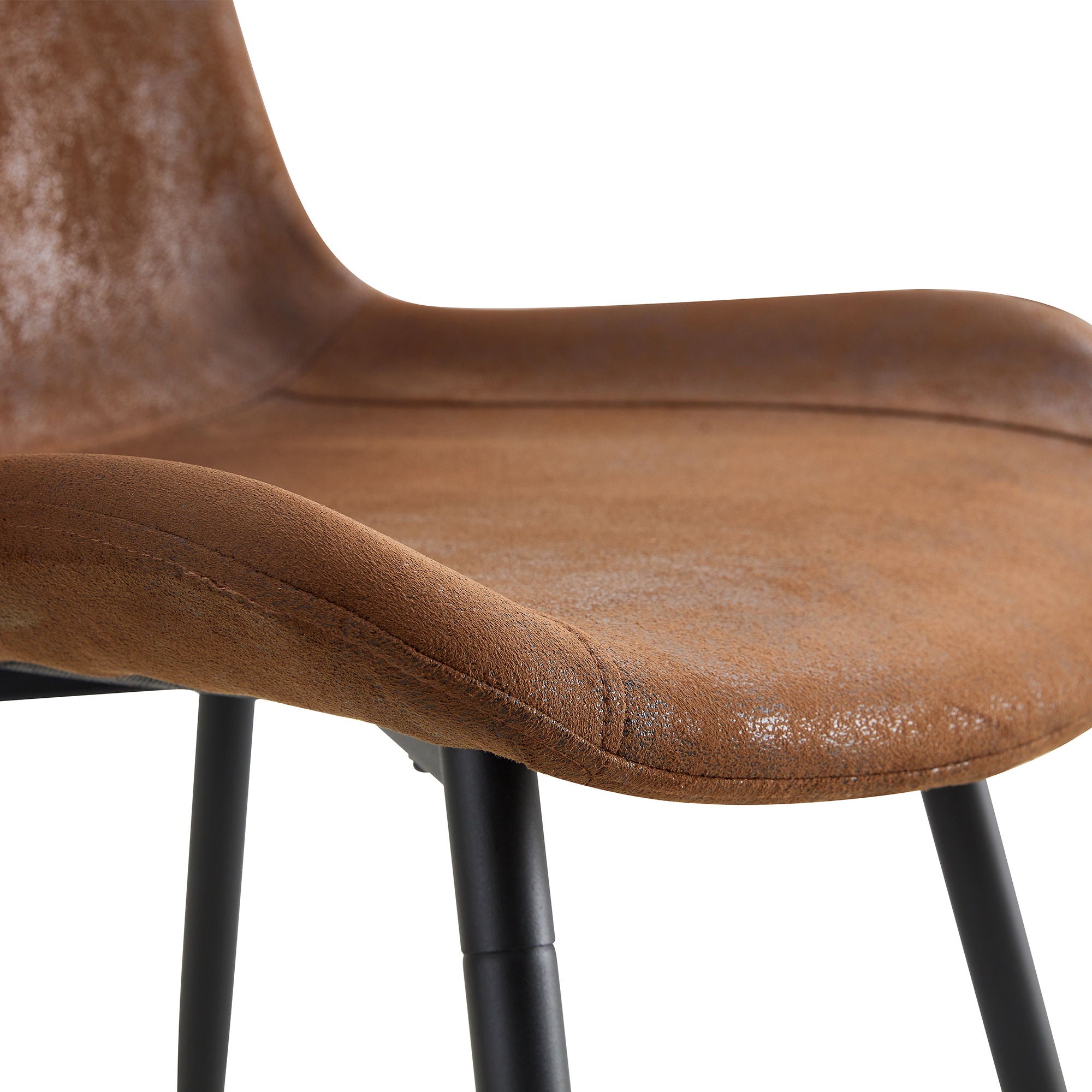 Modern Medieval Style Restaurant Cushioned Chairs With Suede Backrests
