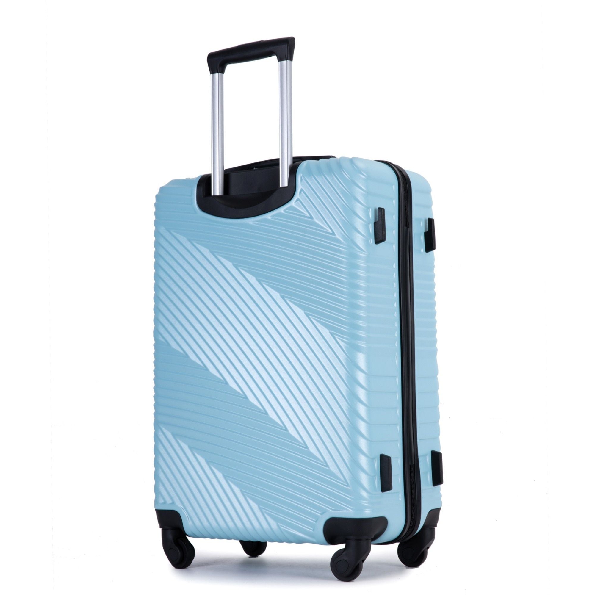 3 Piece Luggage Sets Lightweight Suitcase With Two Hooks, Spinner Wheels,