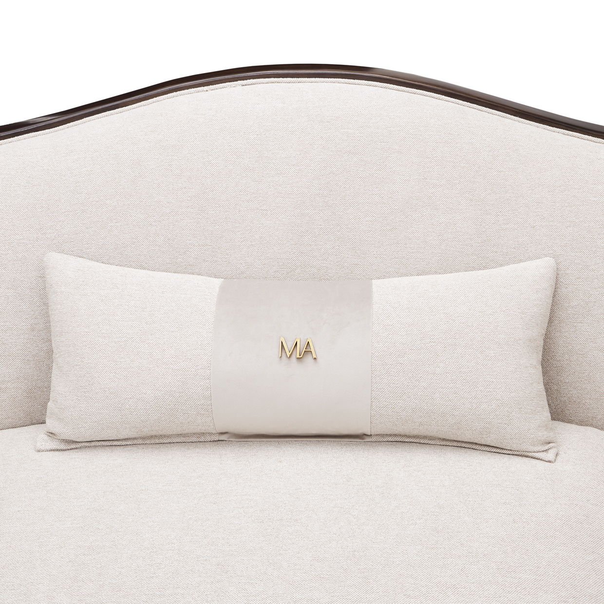 Camellia Field - 3-Piece Chenille Sofa - Linen / Warm Pecan