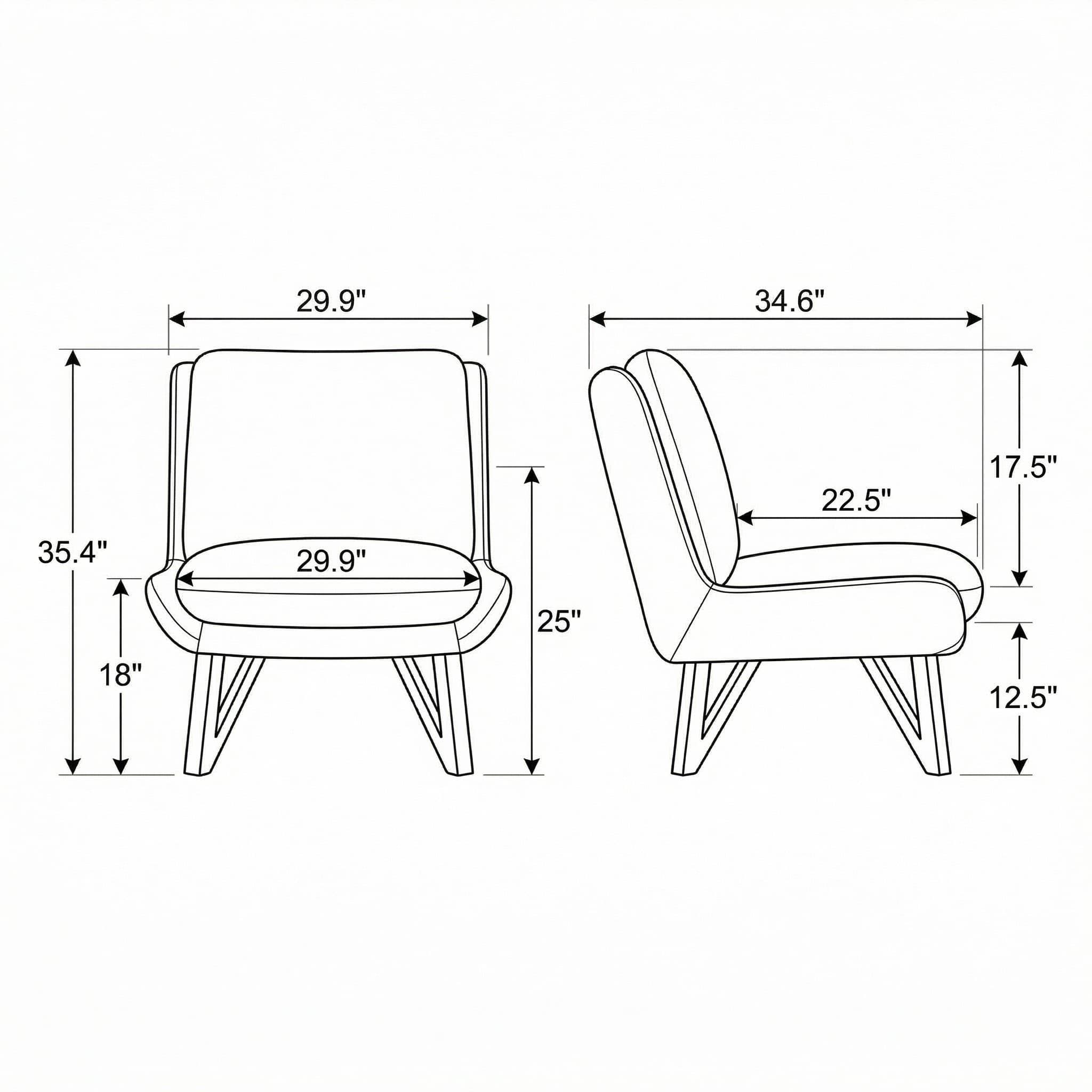 Emerse - Armless Accent Chair