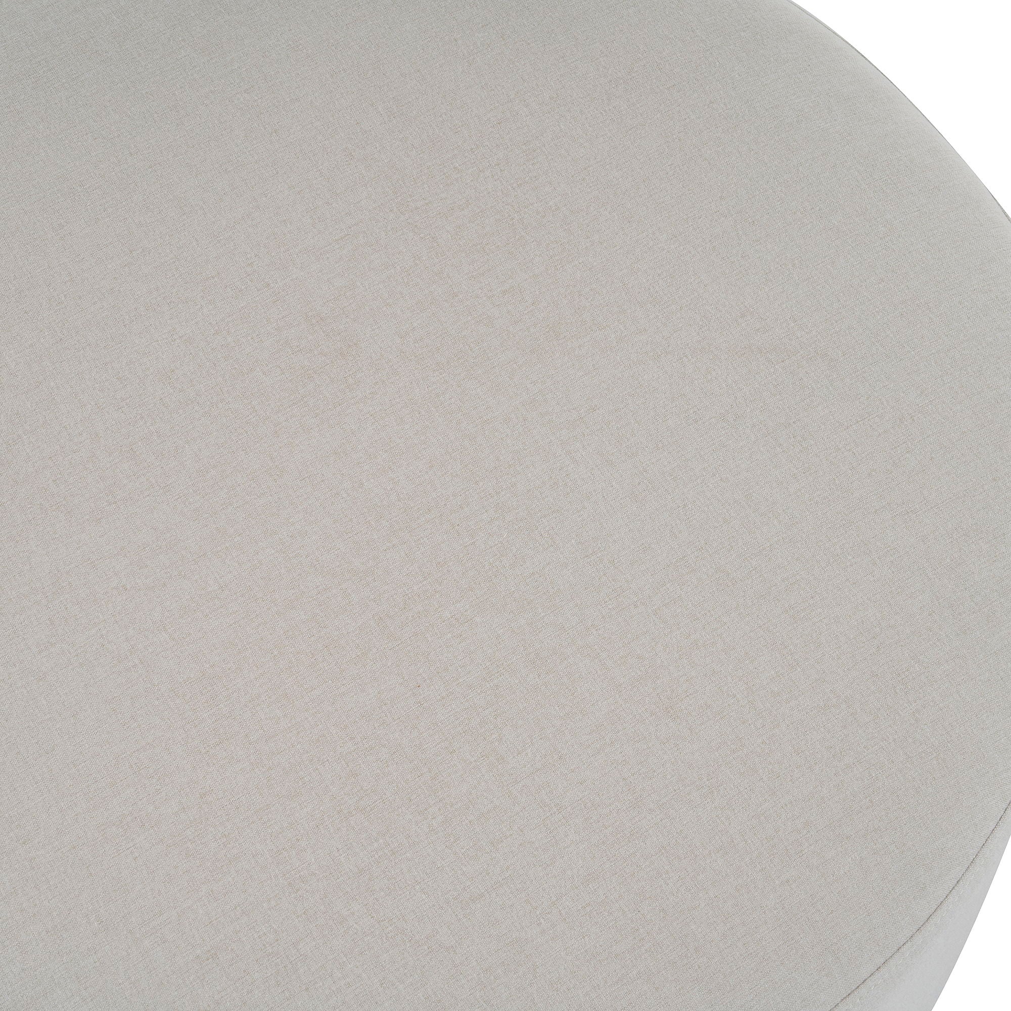 Round Ottoman, Minimalist Footstool - White