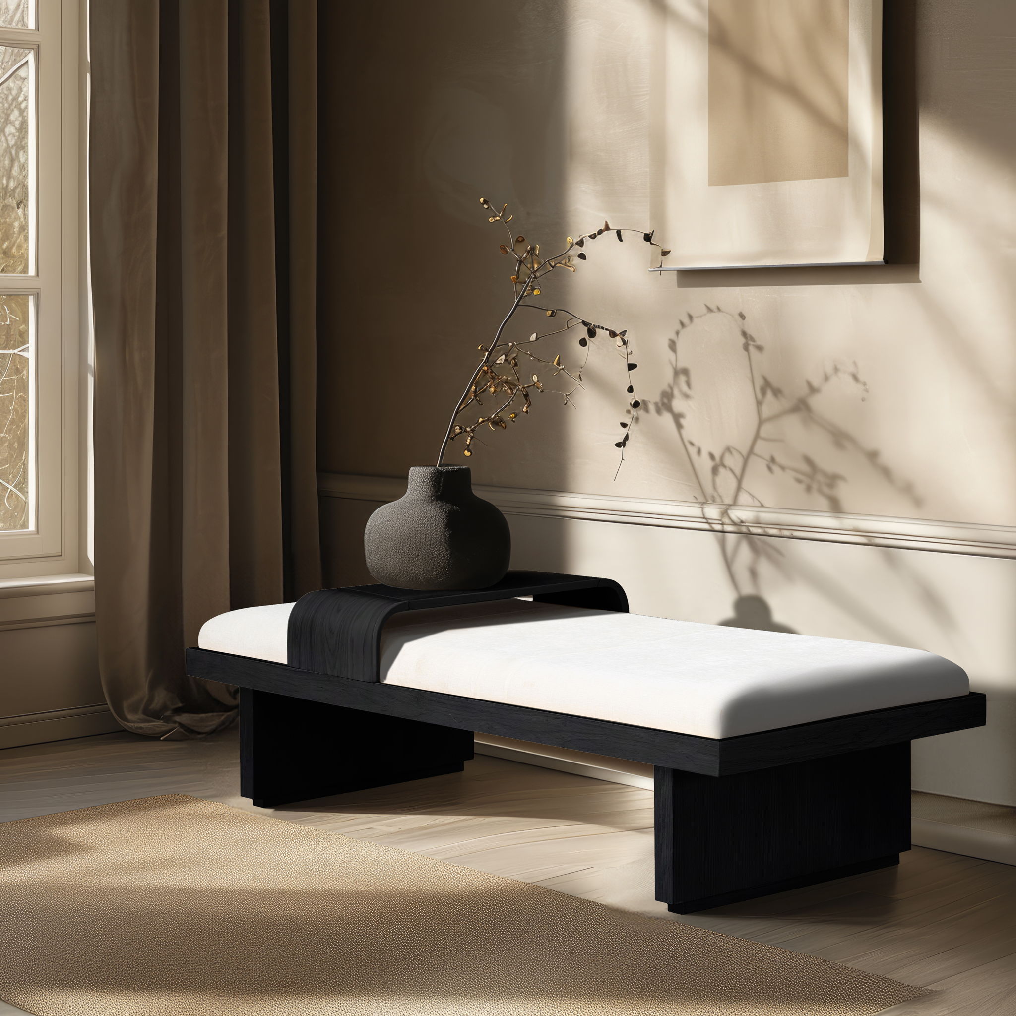 Arlington - Bench - Black Base - Best Buy Furniture