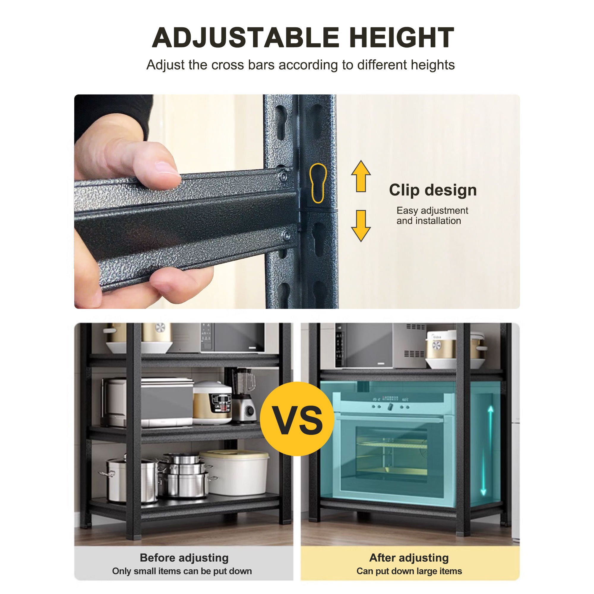 5 Tier Heavy Duty Shelving Unit Adjustable Shelving Units