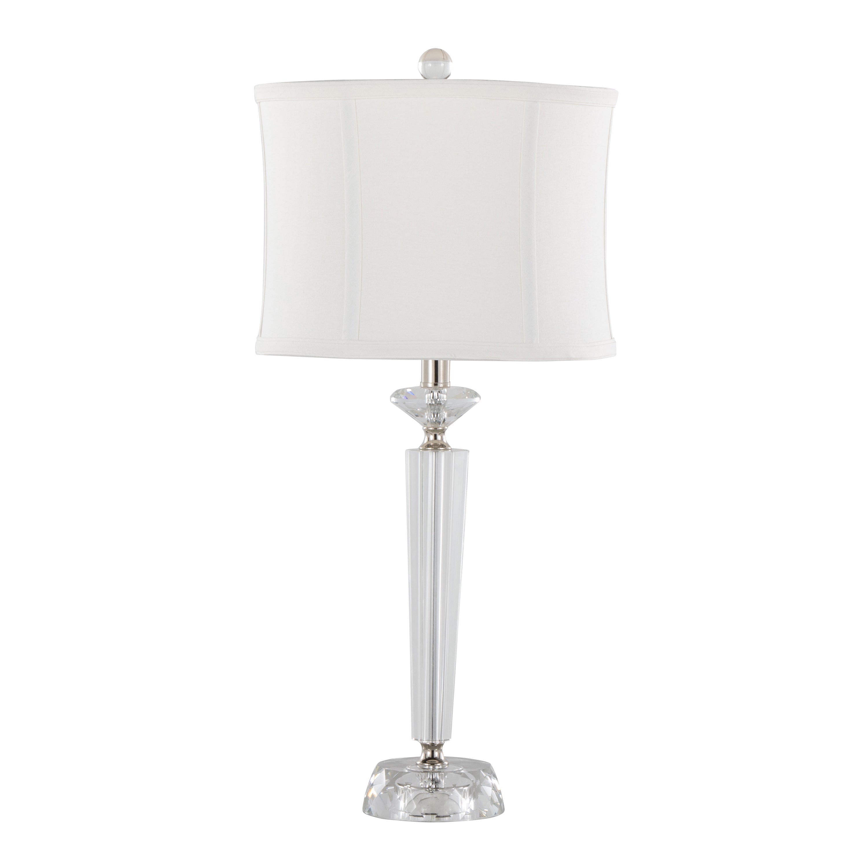 Diamond Torch 25.75' Contemporary Crystal Table Lamp Set of 2