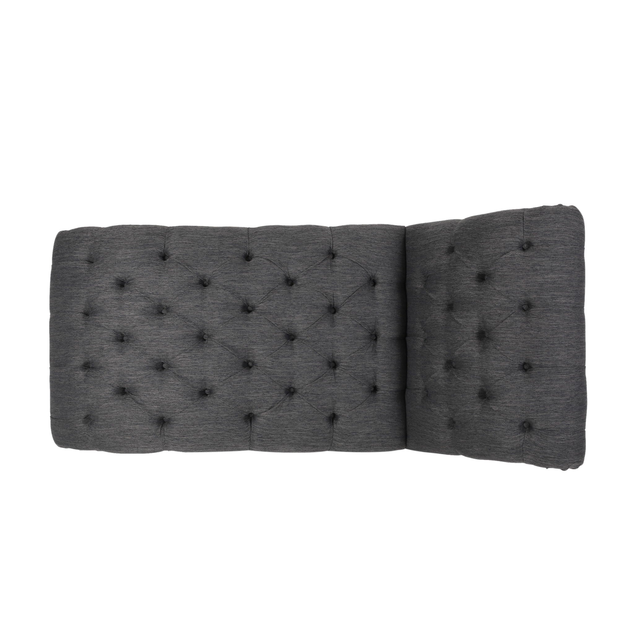 Chaise Lounge With Button Tufted Diamon Stitch