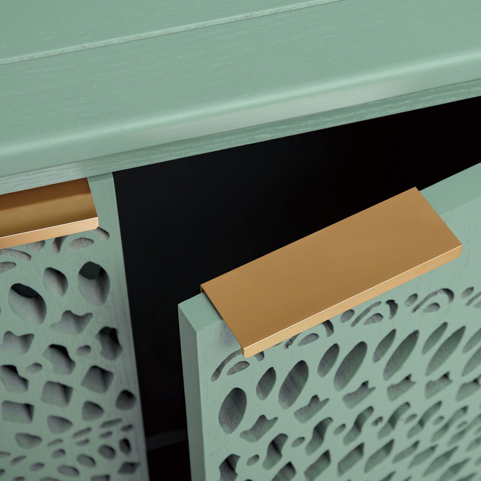 Hollow - Carved 2 Doors Accent Cabinet