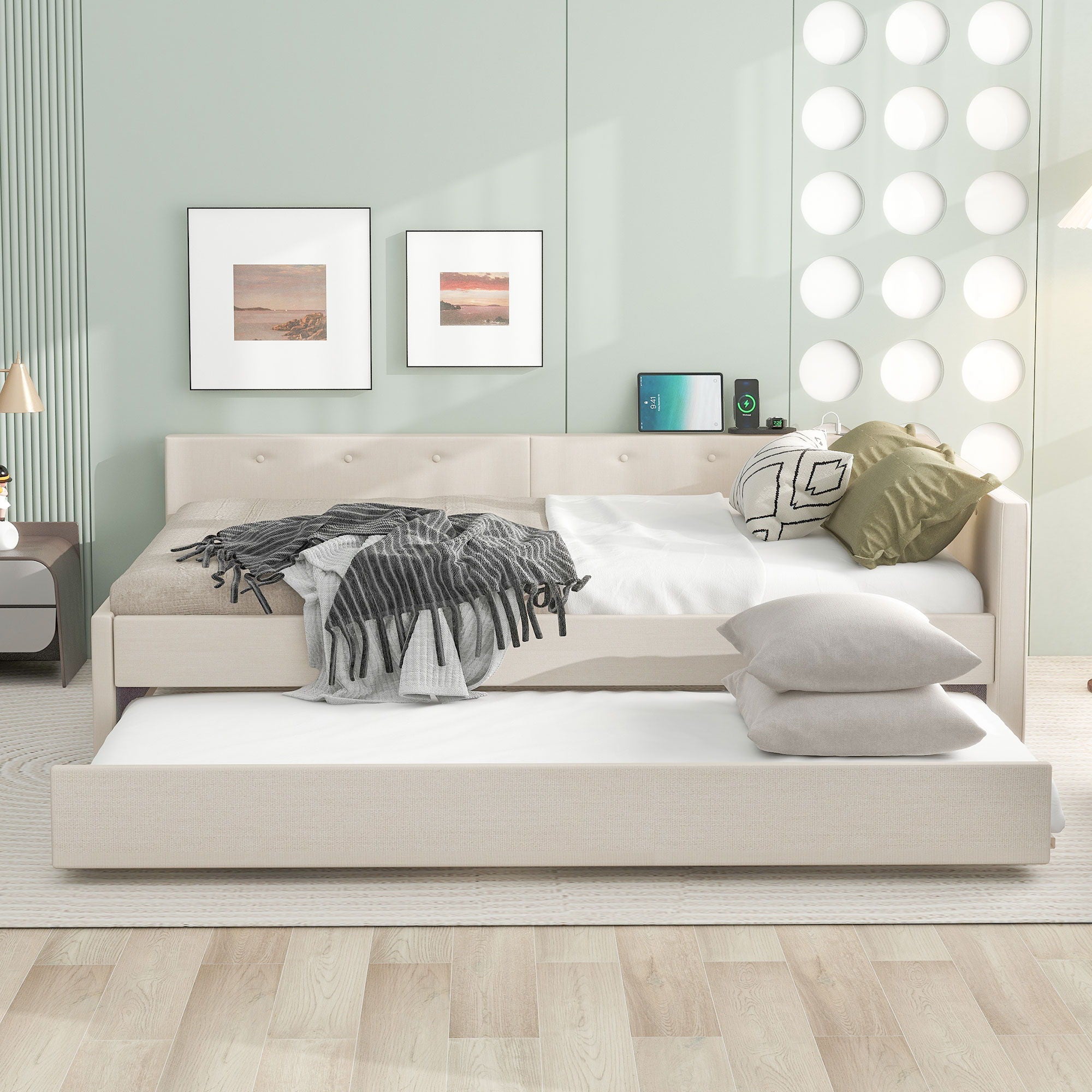 Platform Bed With USB Ports