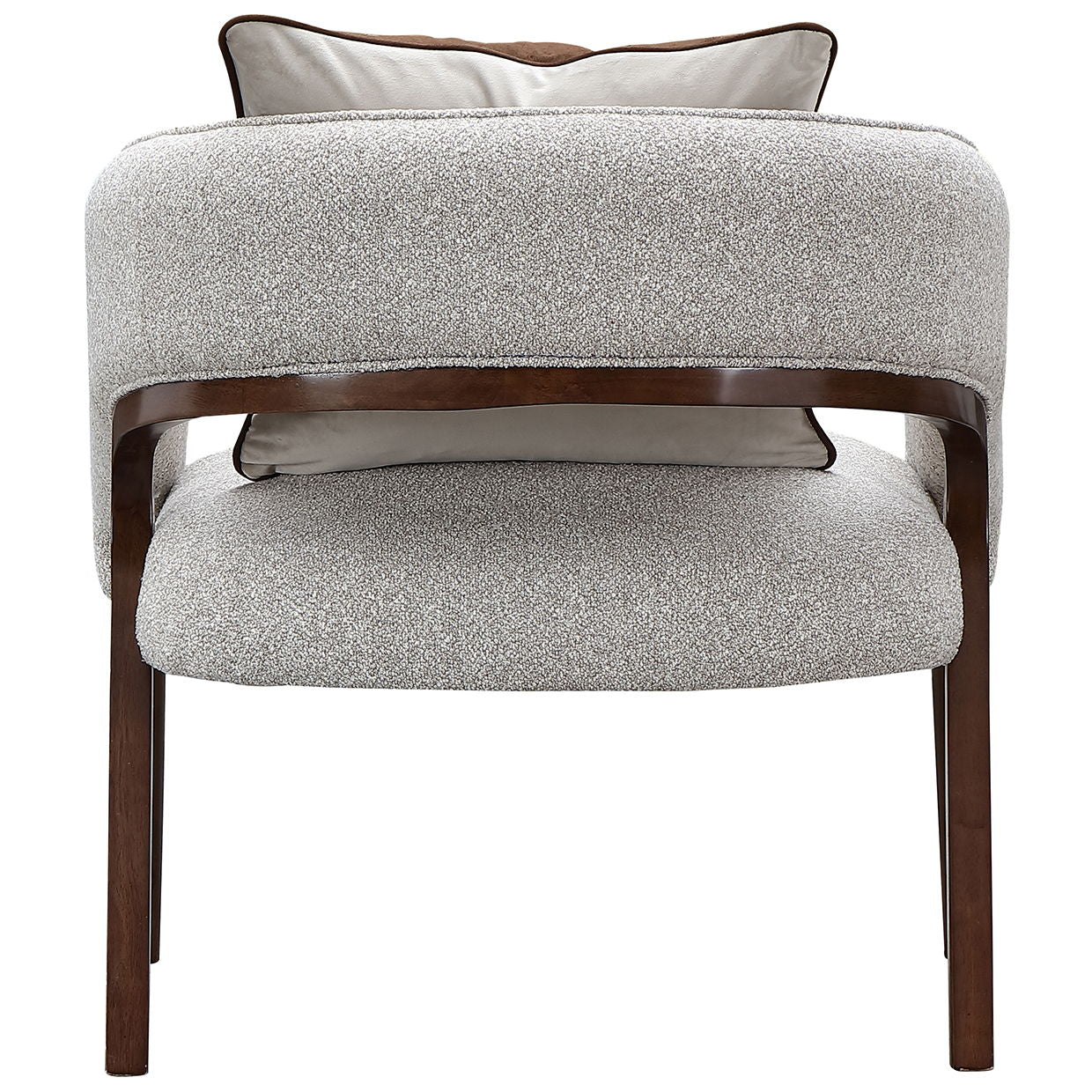 Houston - Accent Chair - Pebble / Walnut