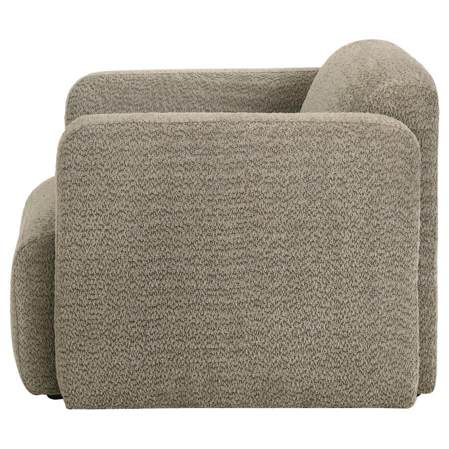 Dorset - Fabric Upholstered Round Track Arm Accent Chair