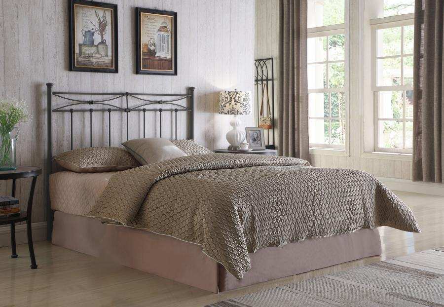 Lane - Metal Queen / Full Open Frame Headboard - Rustic Bronze