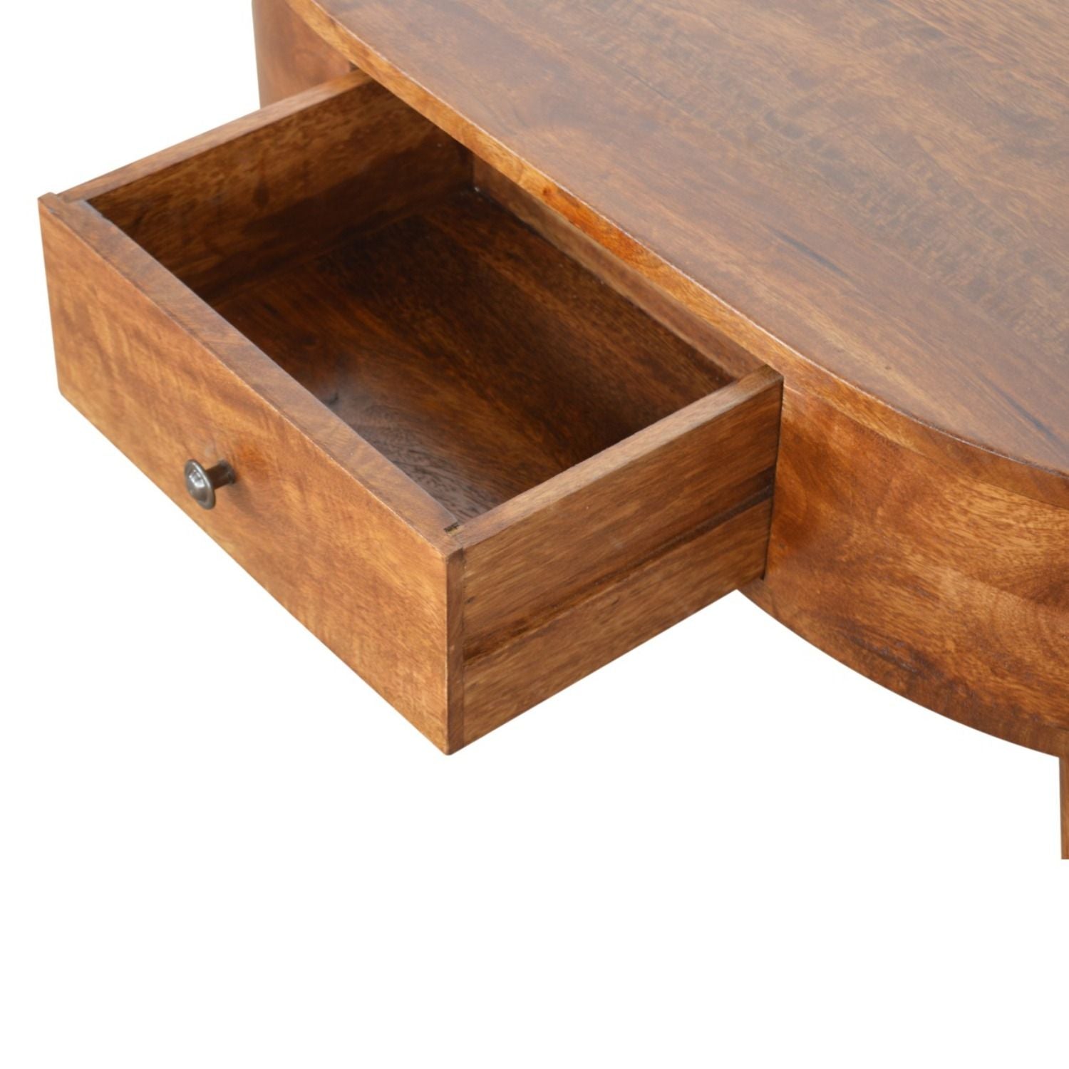 Rounded Wood Table - Best Buy Furniture