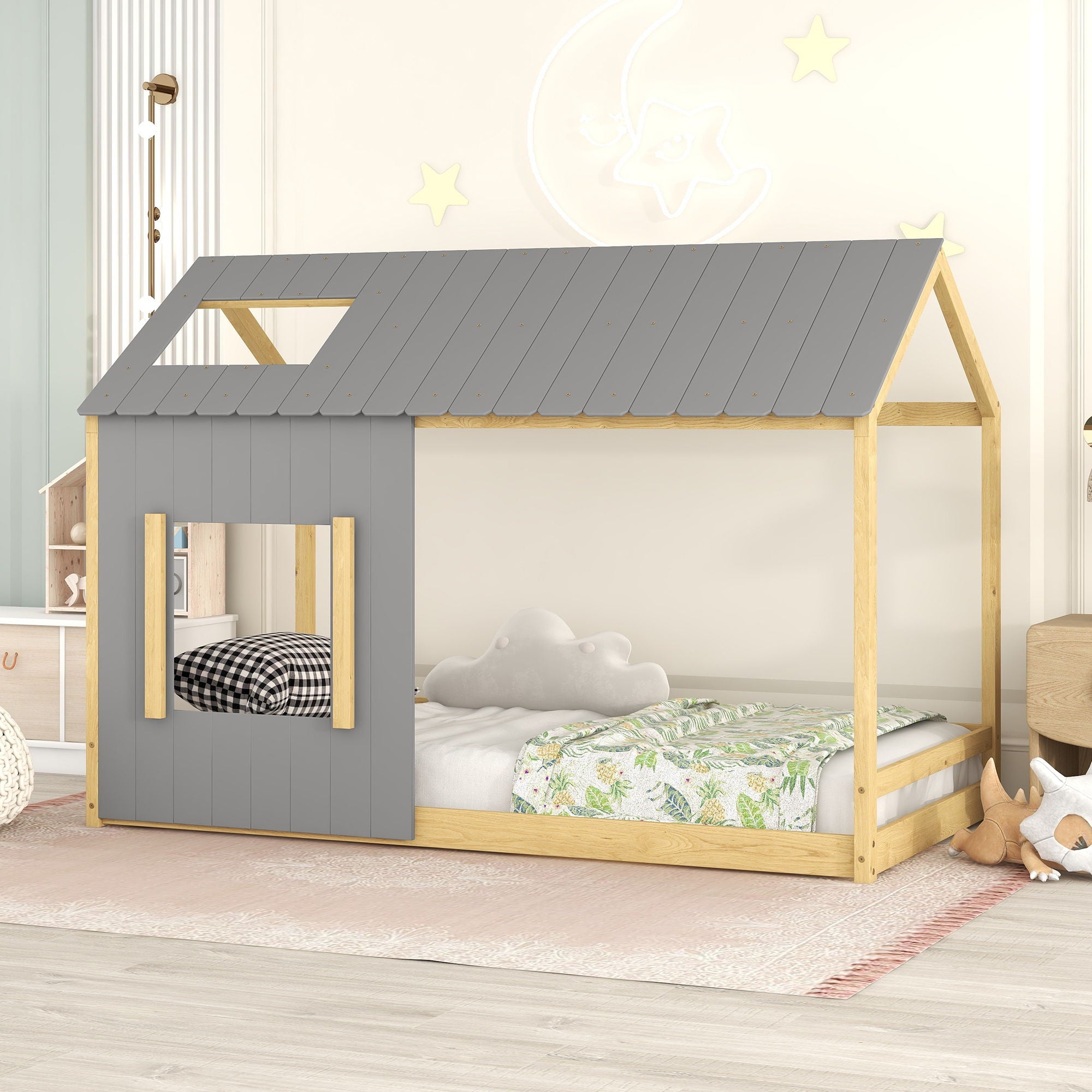 House Bed With Roof And Window