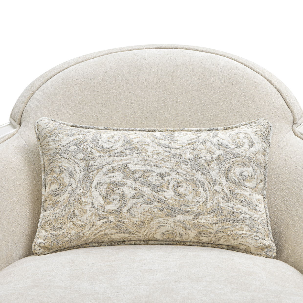 La Marisia - Chenille Matching Chair - Tranquil / Creamy Pearl