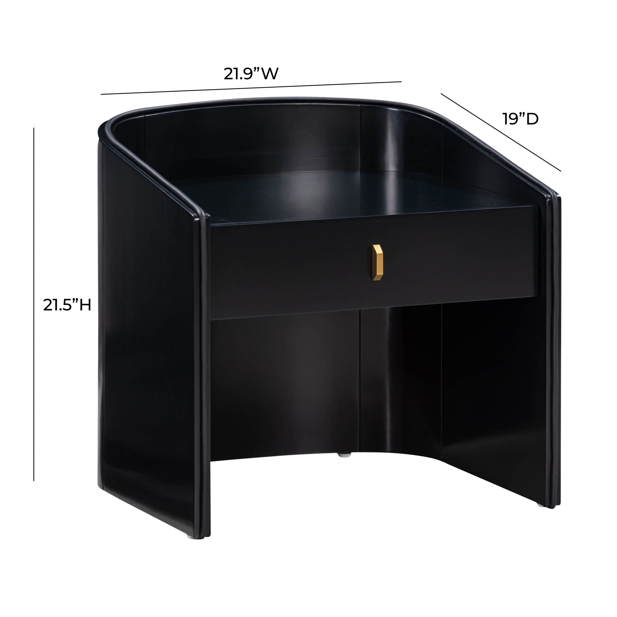 Collins - Lacquer Nightstand